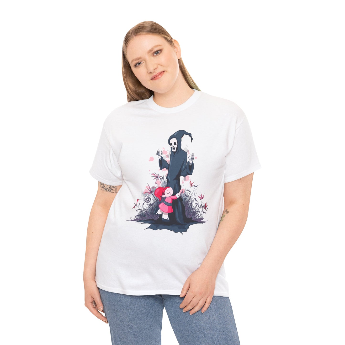 Reaper Hug Unisex Heavy Cotton Tee