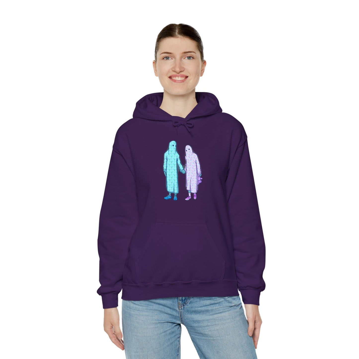 Ghost Kids Unisex Heavy Blend Hooded Sweatshirt