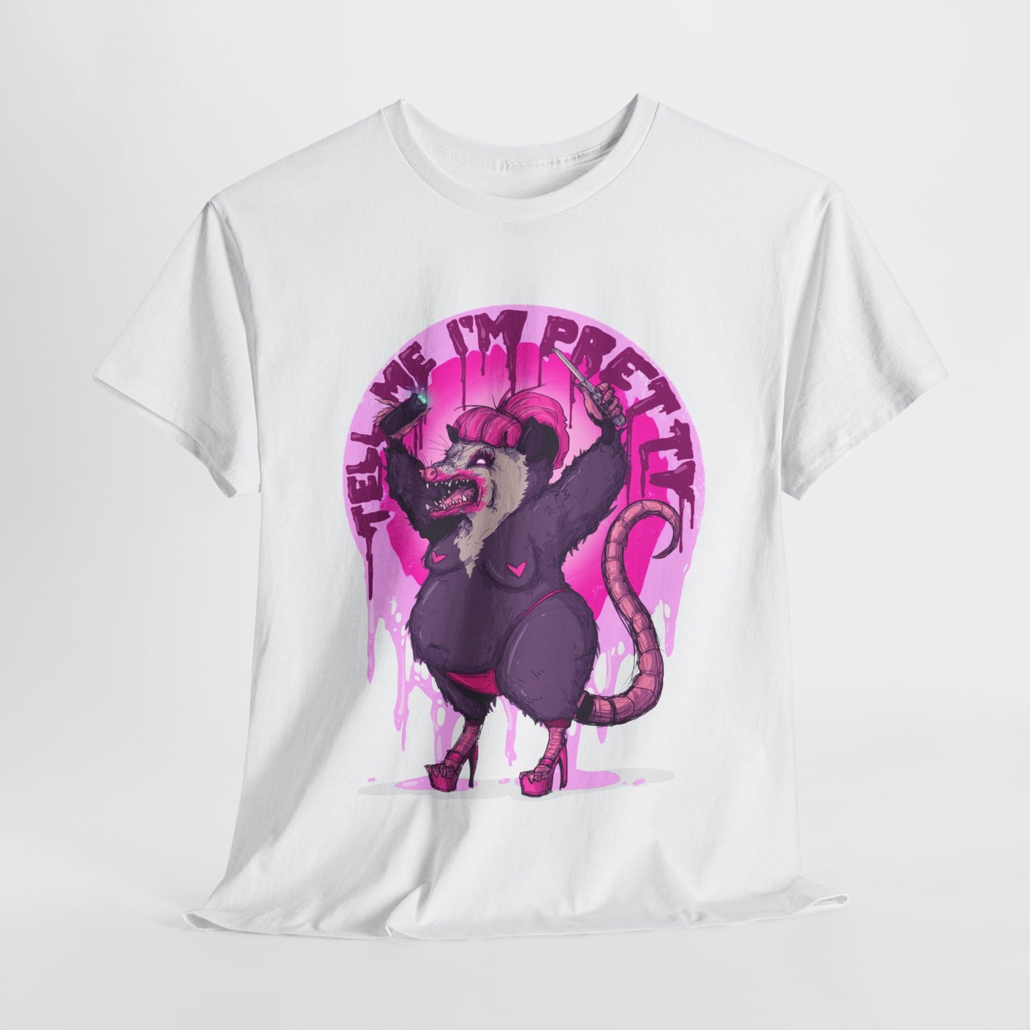 Pretty Opossum Unisex Heavy Cotton Tee