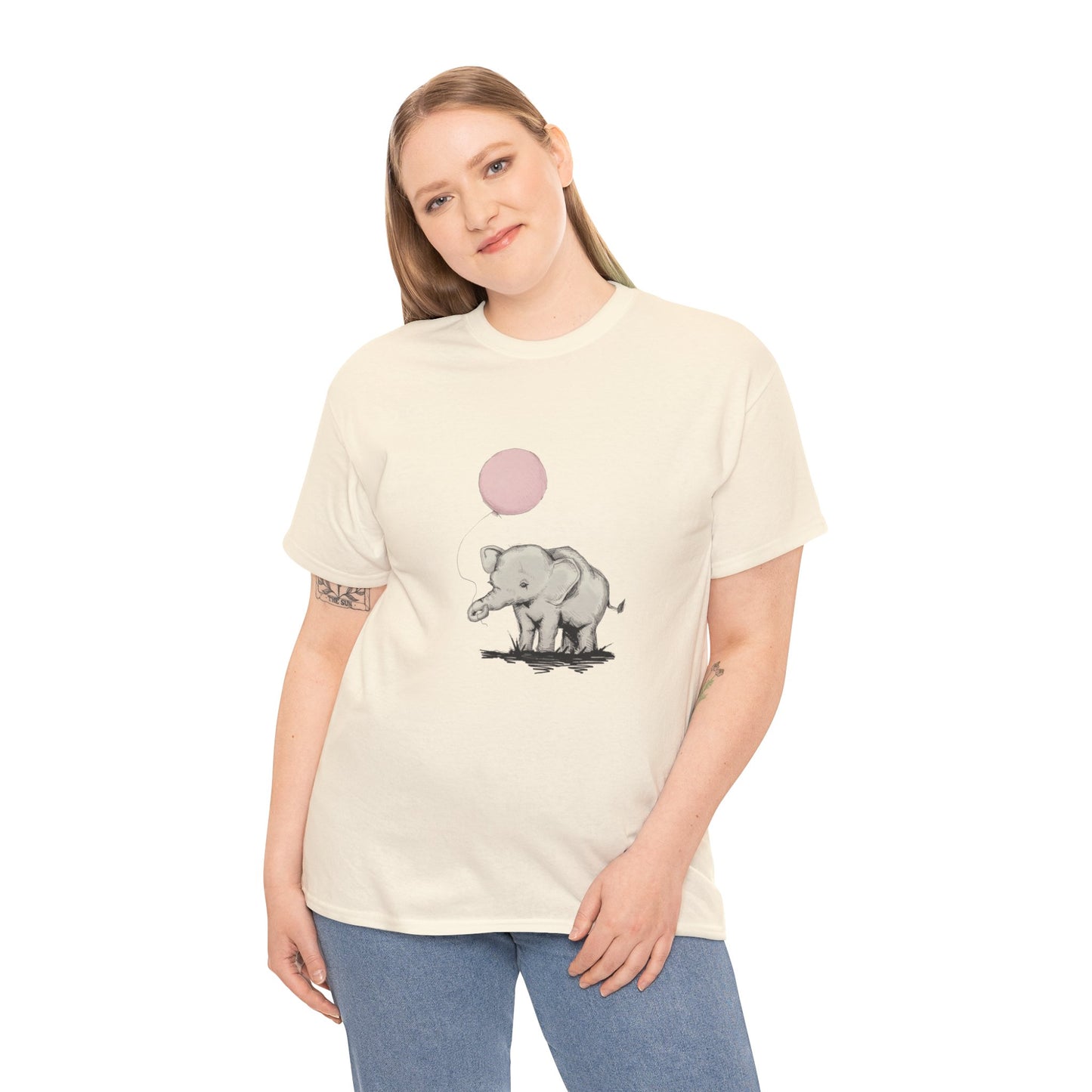 Baby Elephant Unisex Heavy Cotton Tee