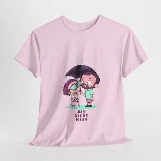 My First Kiss Unisex Heavy Cotton Tee
