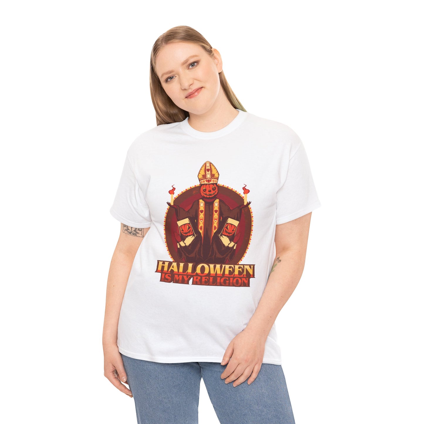 Halloween Is My Religion Unisex Heavy Cotton Tee