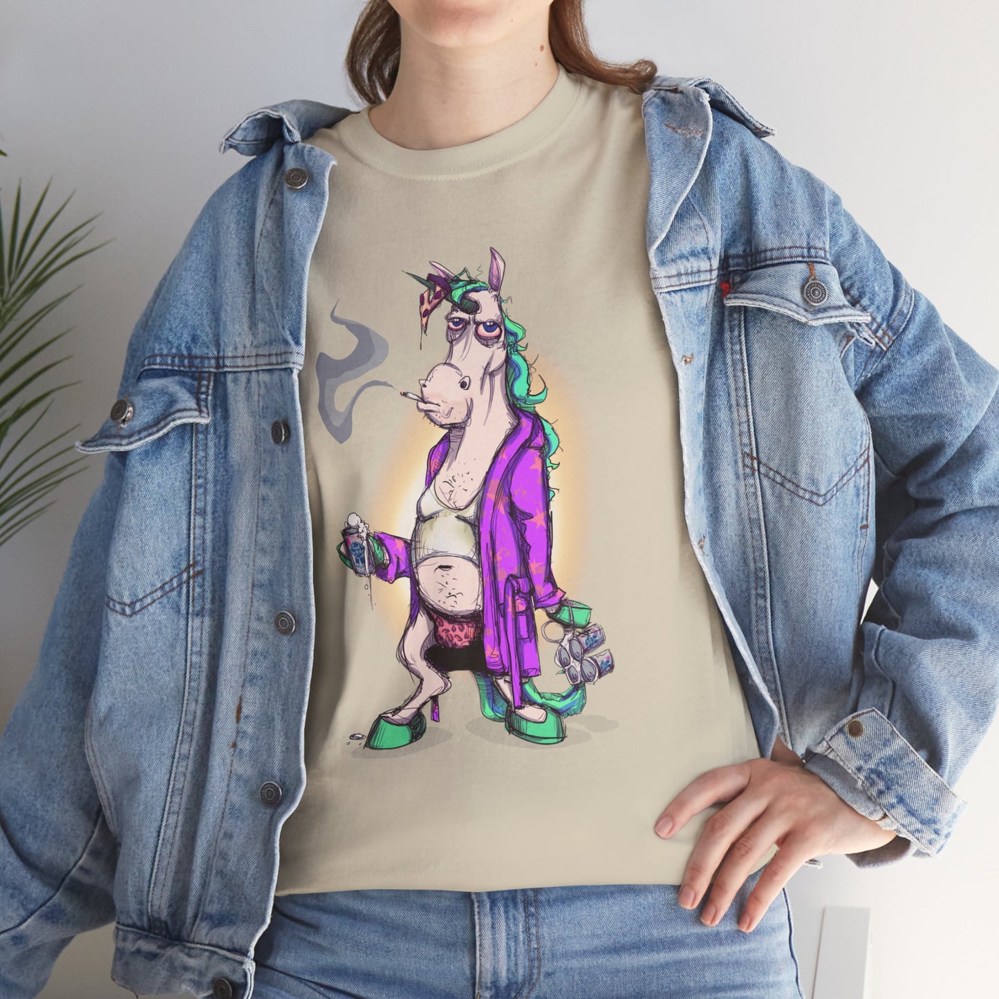 Dontgiveafuckacorn Unisex Heavy Cotton Tee