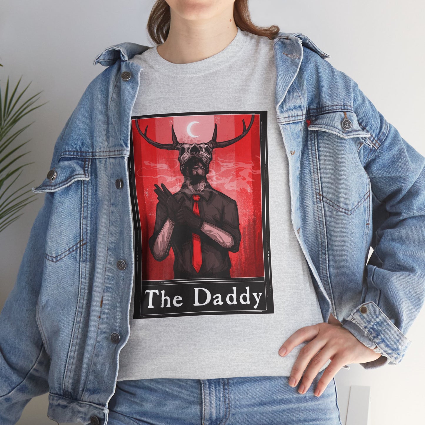 Deer Daddy Series 11: Tarot (Front & Back Print) Unisex Heavy Cotton Tee