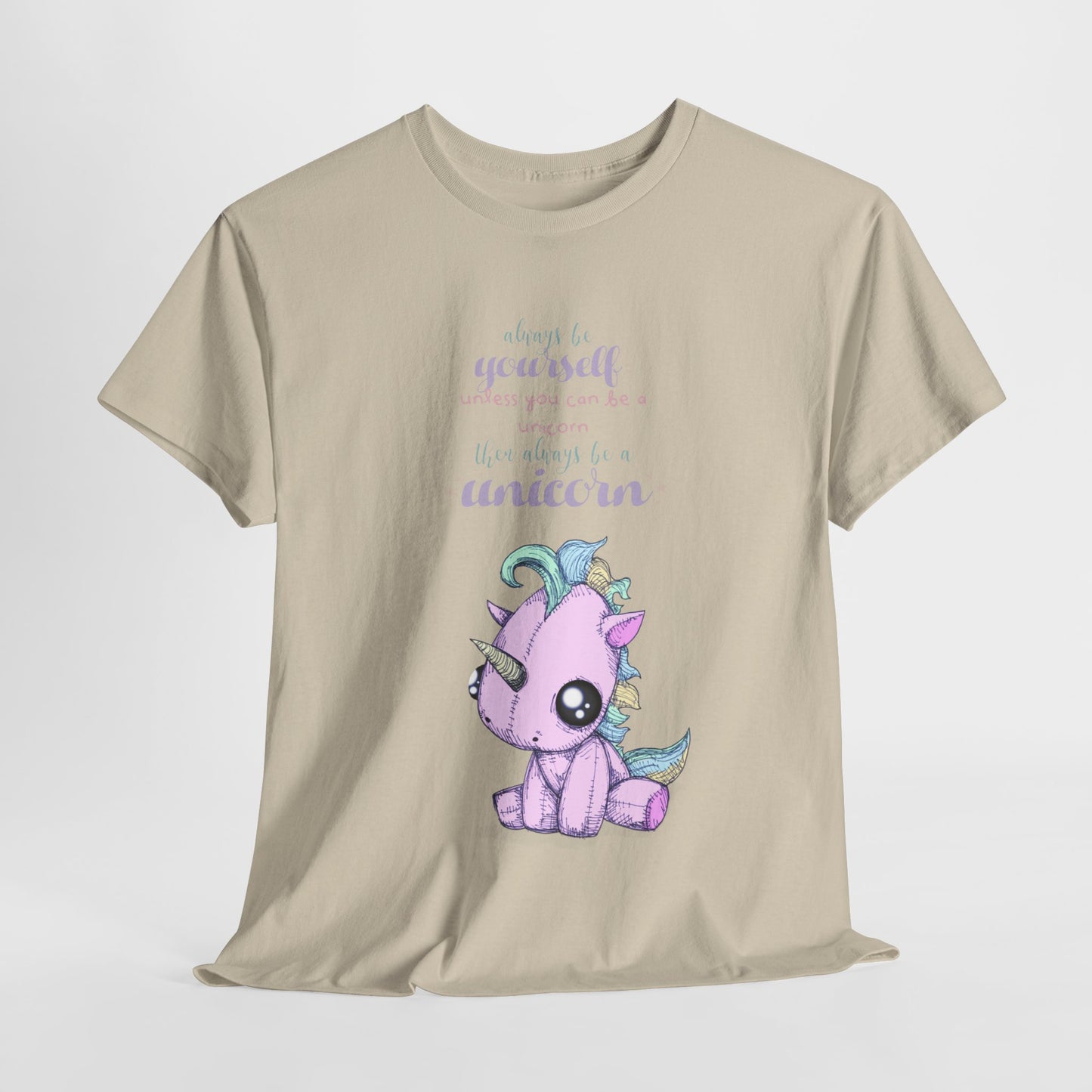 Be Yourself Unicorn Unisex Heavy Cotton Tee