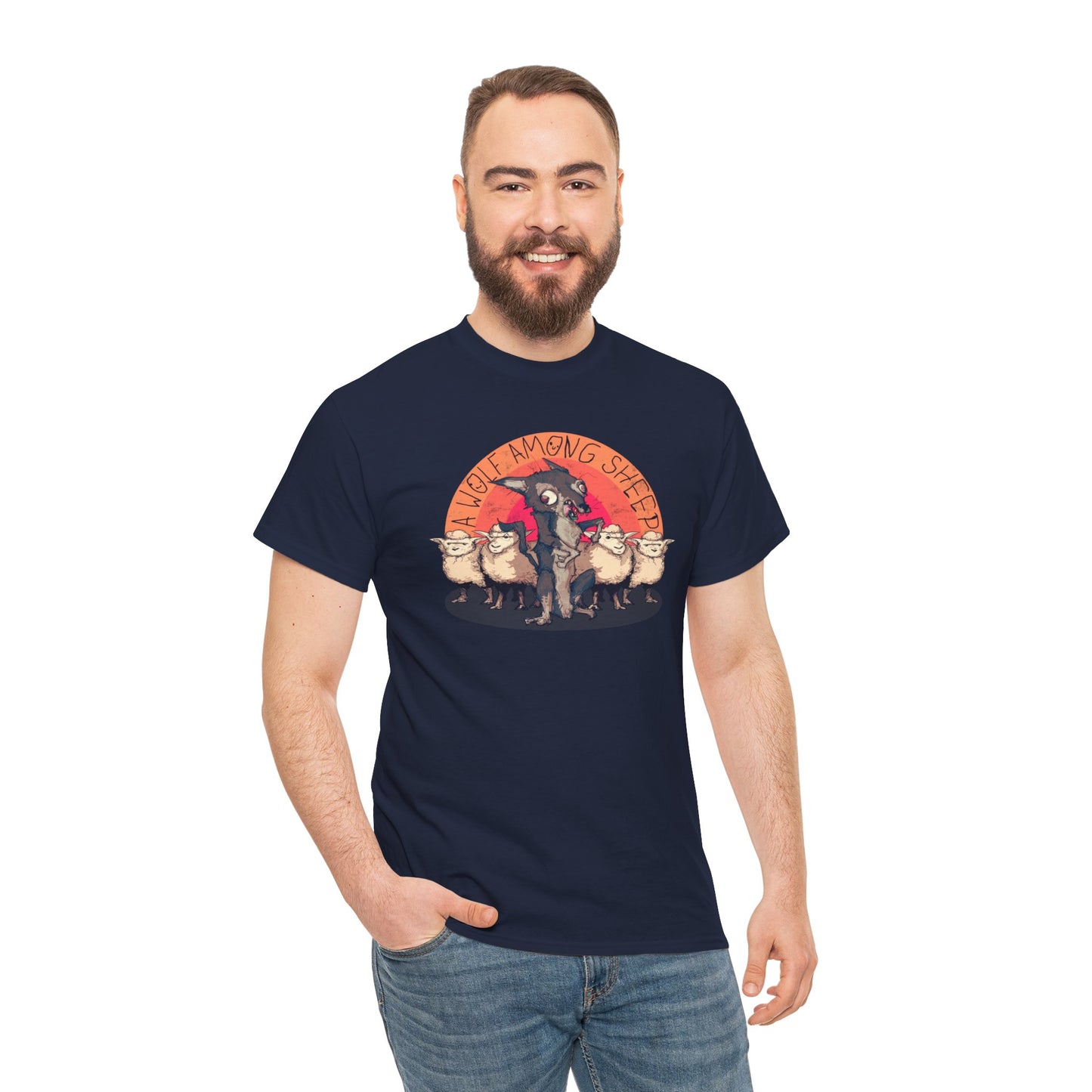 A Wolf Among Sheep Unisex Heavy Cotton Tee