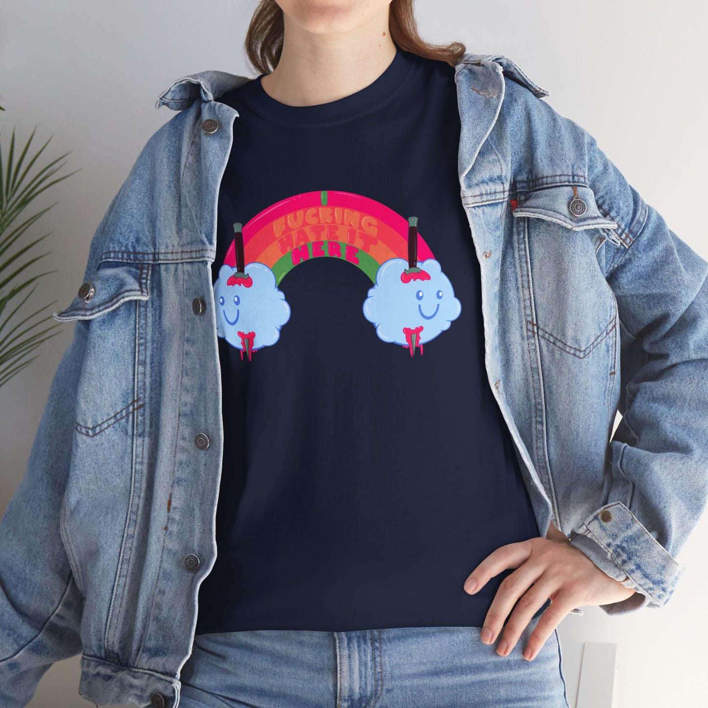 I Fucking Hate It Here Unisex Heavy Cotton Tee