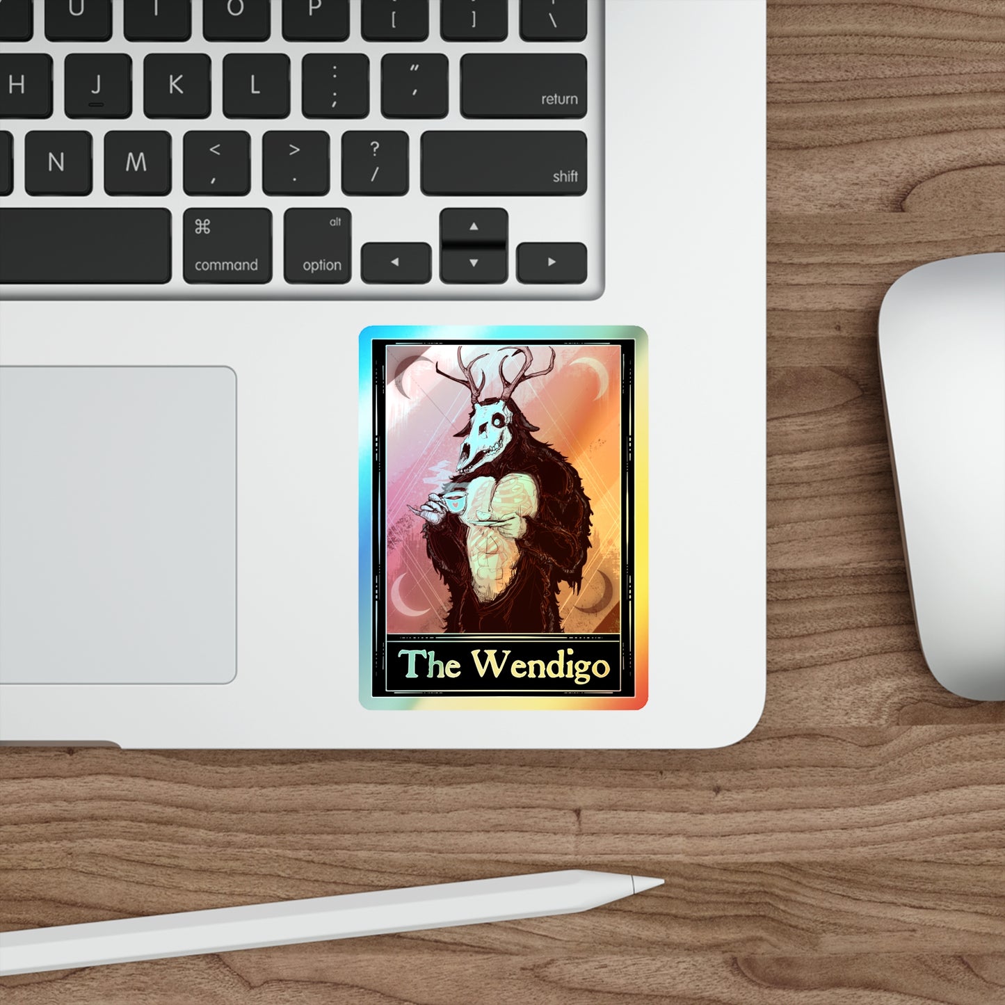 The Wendigo Tarot Holographic Die-cut Stickers