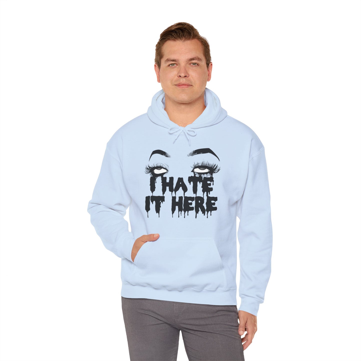 I Hate It Here Unisex Heavy Blend Hooded Sweatshirt