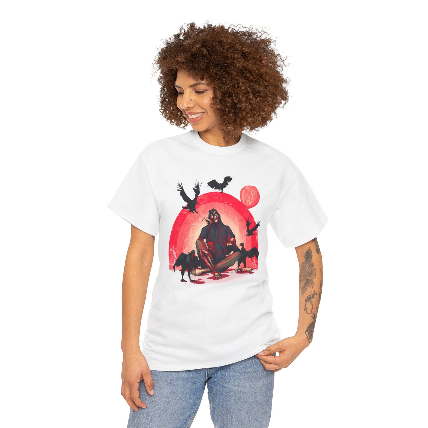 I'm Fine Unisex Heavy Cotton Tee