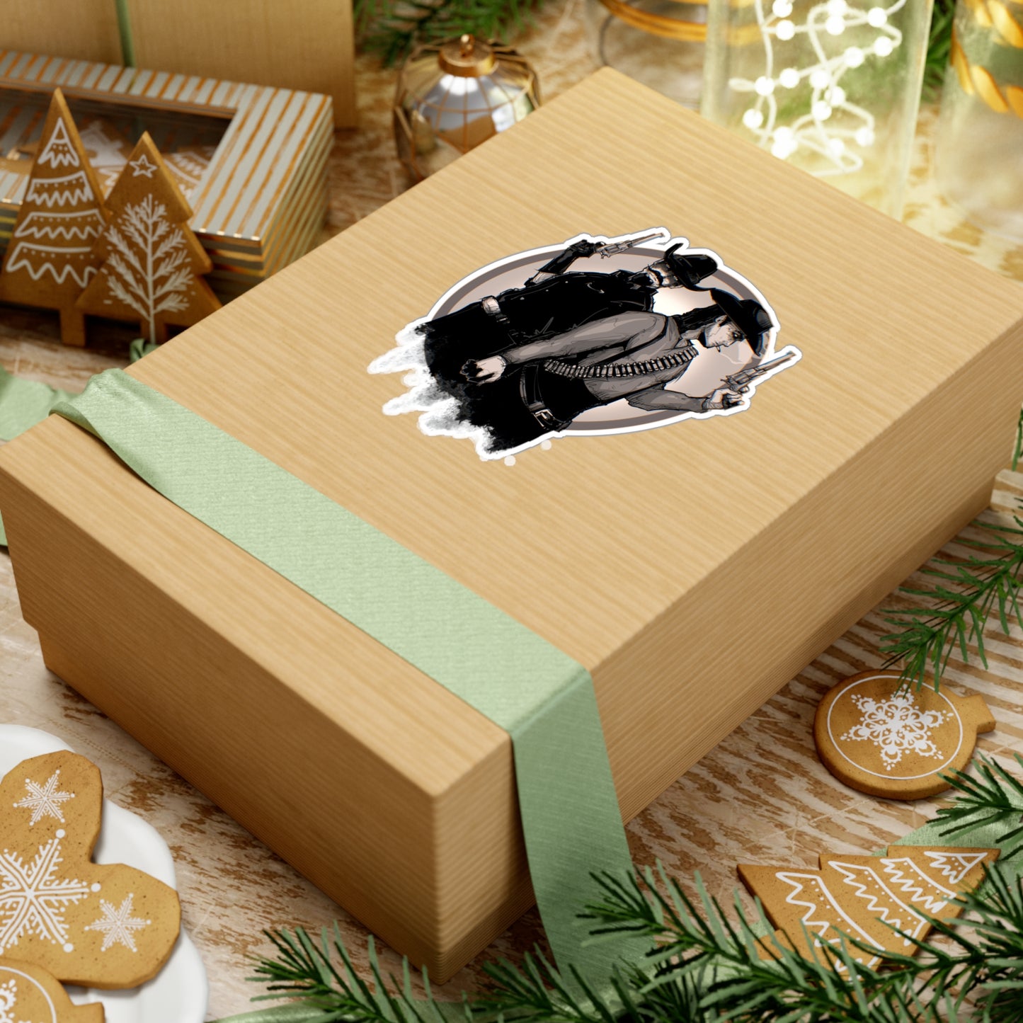 Bounty Hunter Lovers Kiss-Cut Vinyl Decal