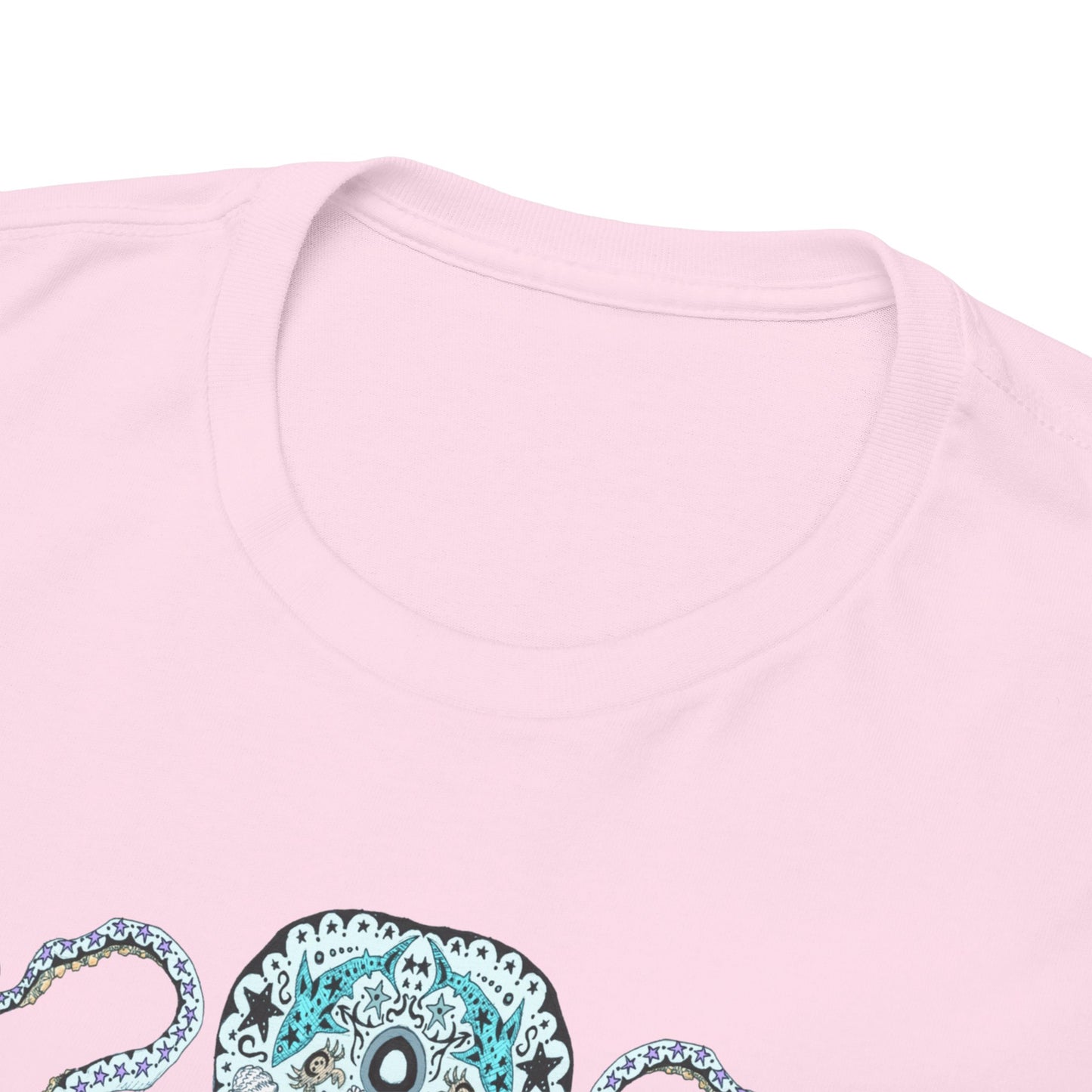 Octopus Sugar Skull Unisex Heavy Cotton Tee
