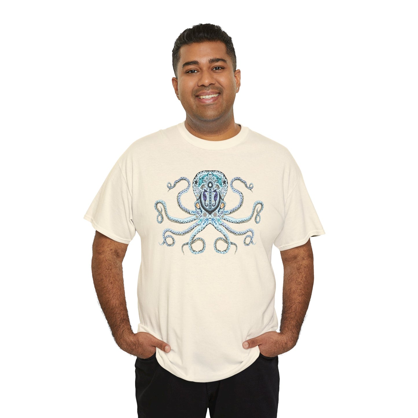 Octopus Sugar Skull Unisex Heavy Cotton Tee