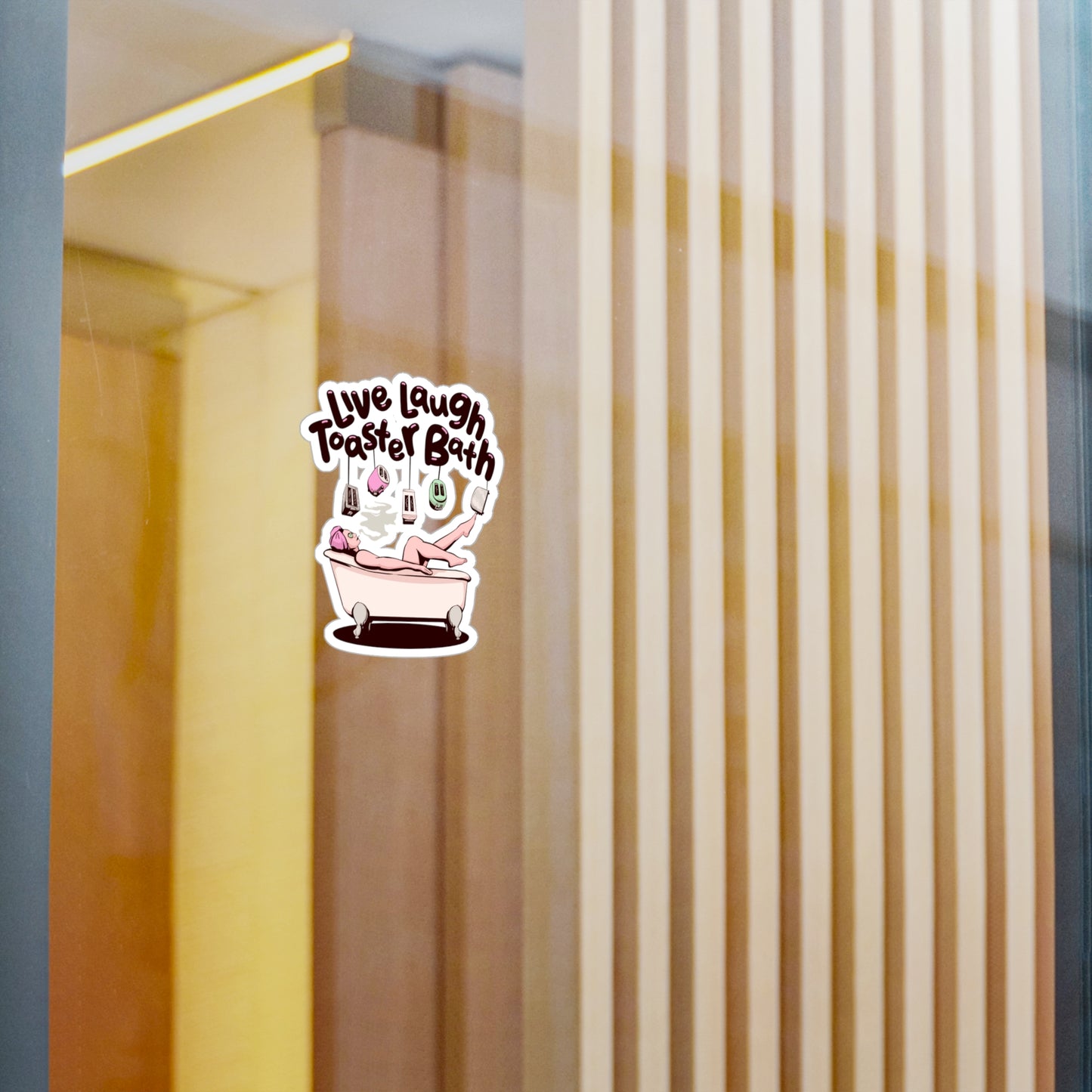 Toaster Bath Kiss-Cut Vinyl Decal