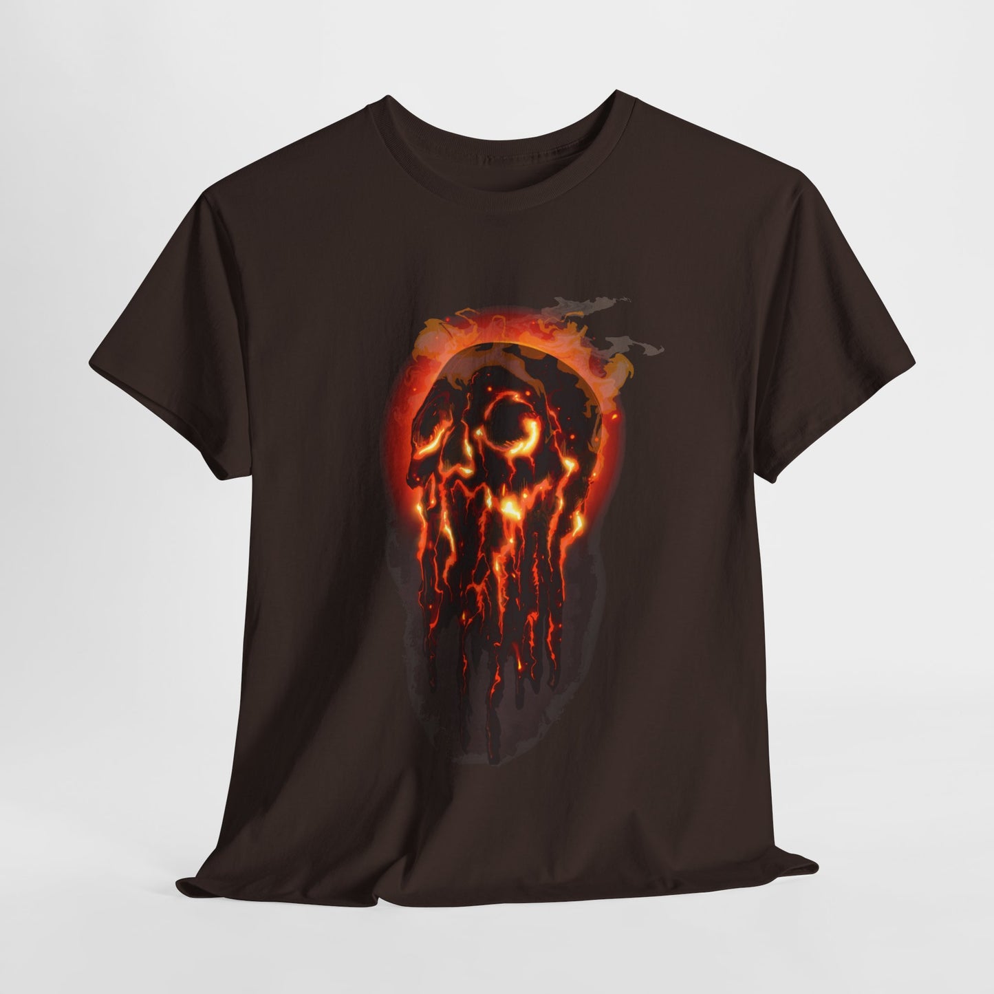 Elemental Skull Fire Unisex Heavy Cotton Tee