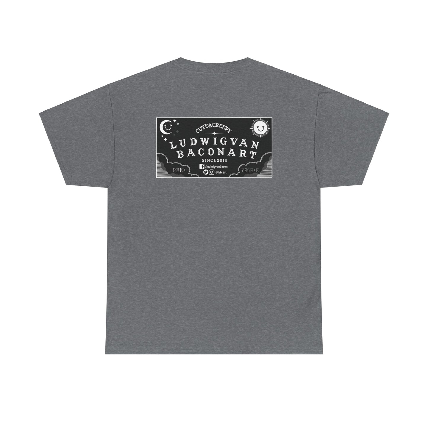 LVB Art Black & White Planchette Unisex Heavy Cotton Tee