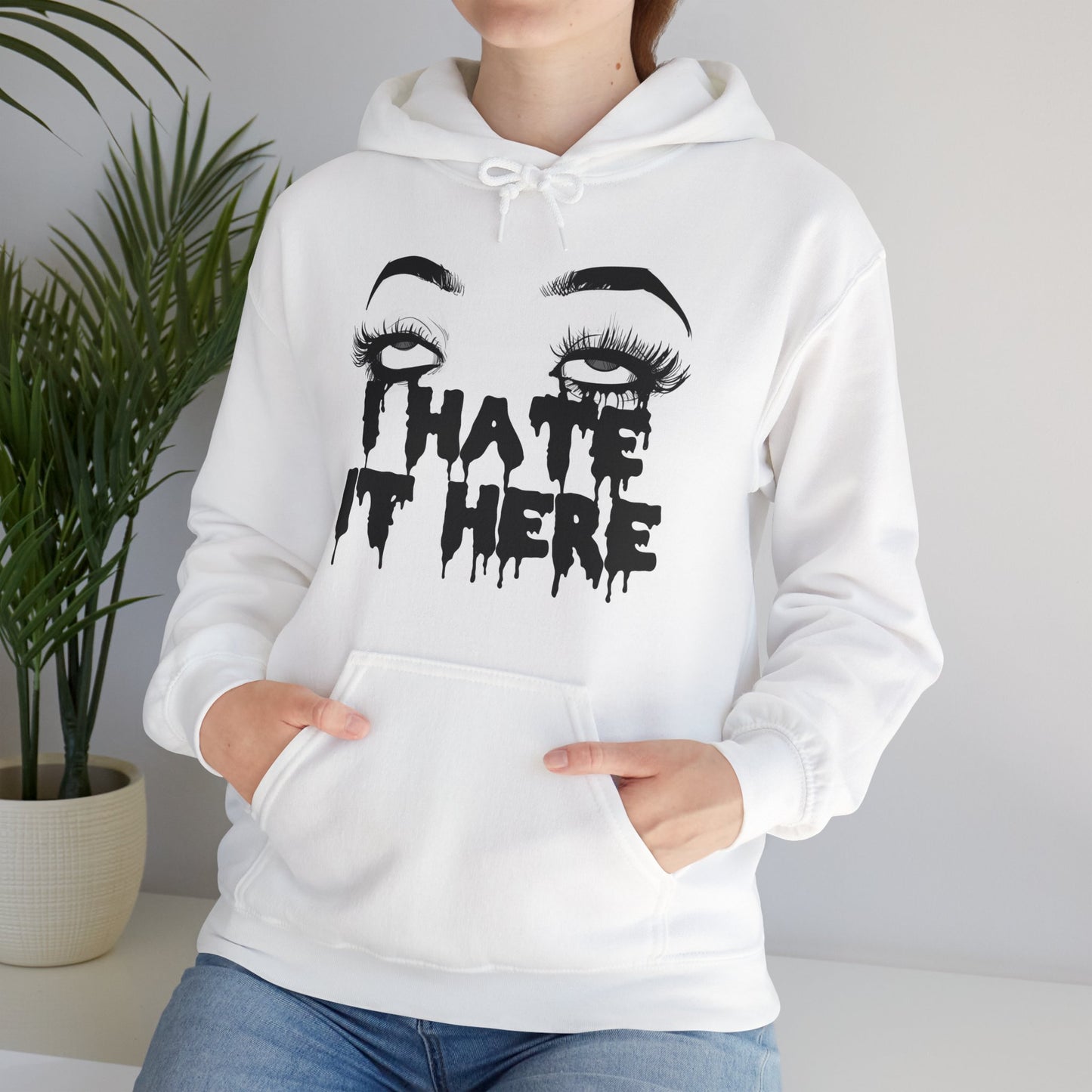 I Hate It Here Unisex Heavy Blend Hooded Sweatshirt