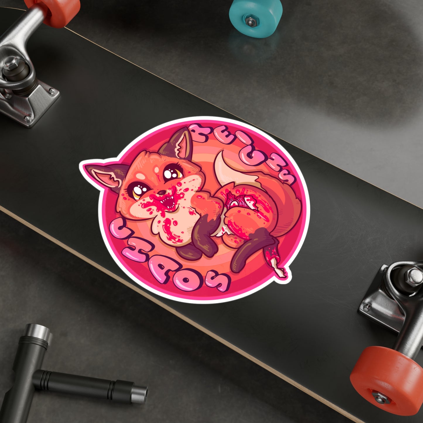 Chaos Reigns Kiss-Cut Vinyl Decal