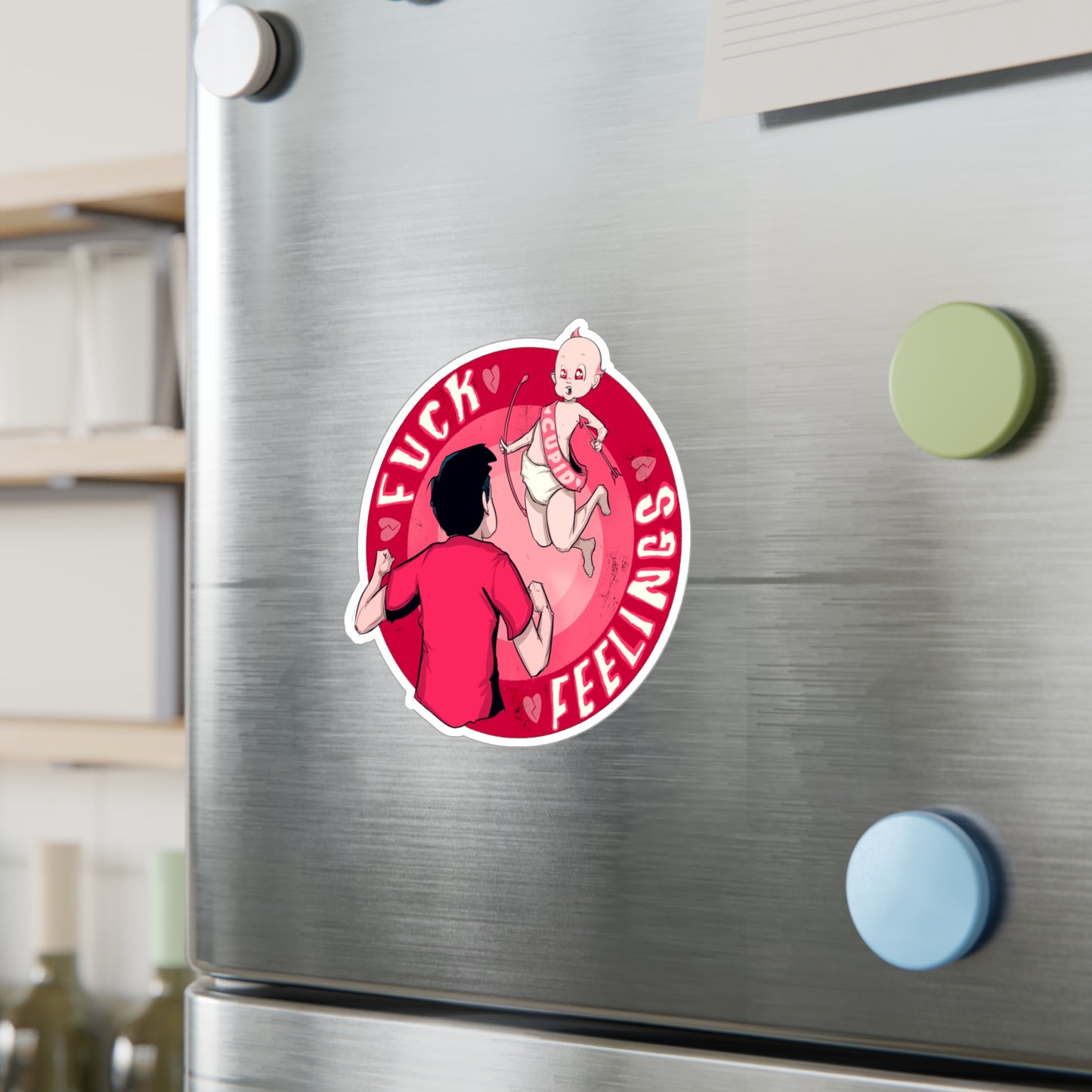 Fuck Feelings Kiss-Cut Vinyl Decal