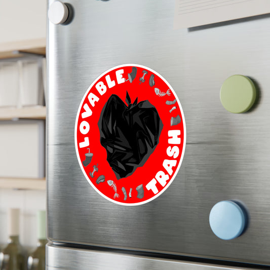 Loveable Trash Kiss-Cut Vinyl Decal