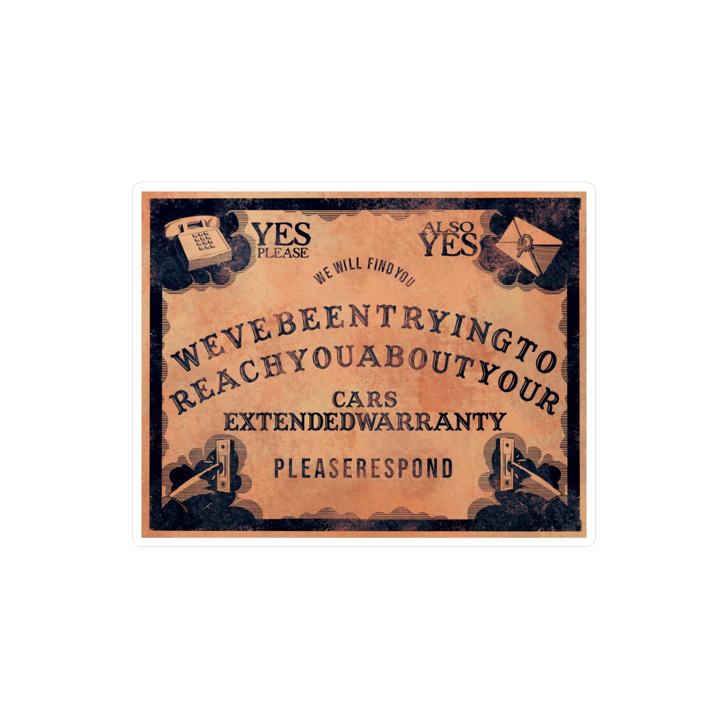 Warrantuija Board Kiss-Cut Vinyl Decal