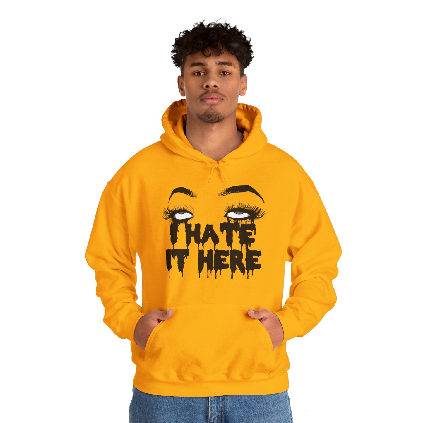I Hate It Here Unisex Heavy Blend Hooded Sweatshirt