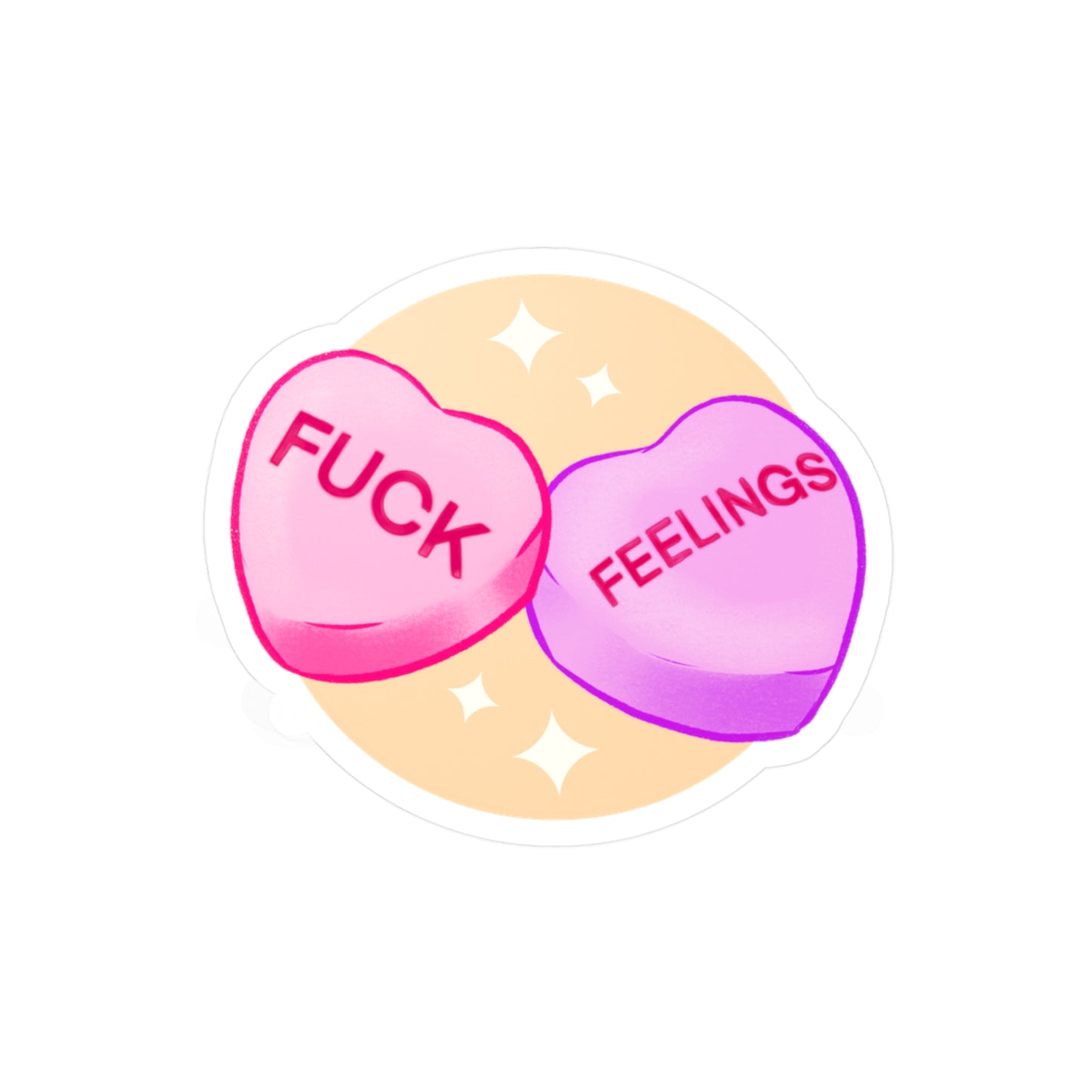 Fuck Feelings Kiss-Cut Vinyl Decal