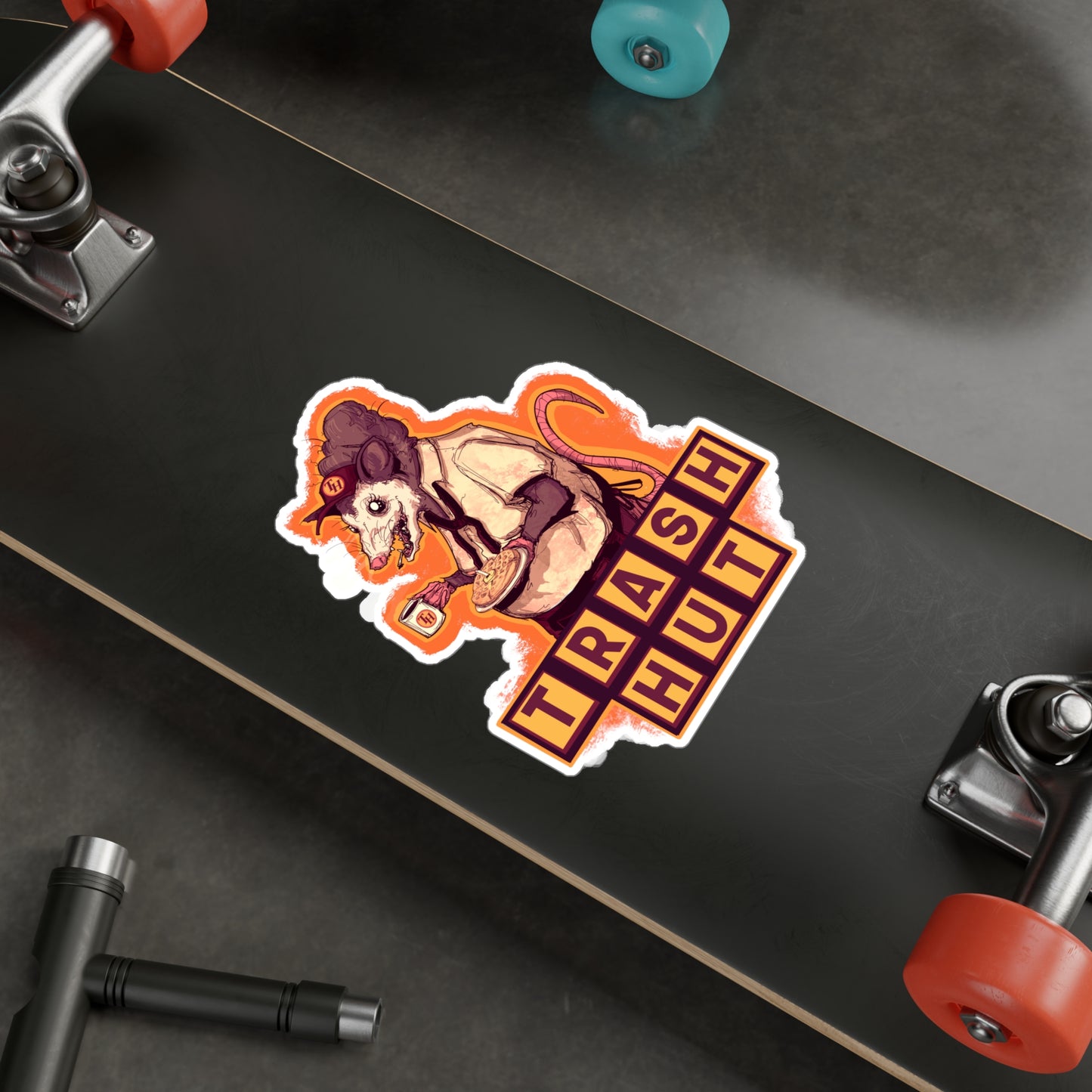 Trash Hut Kiss-Cut Vinyl Decal