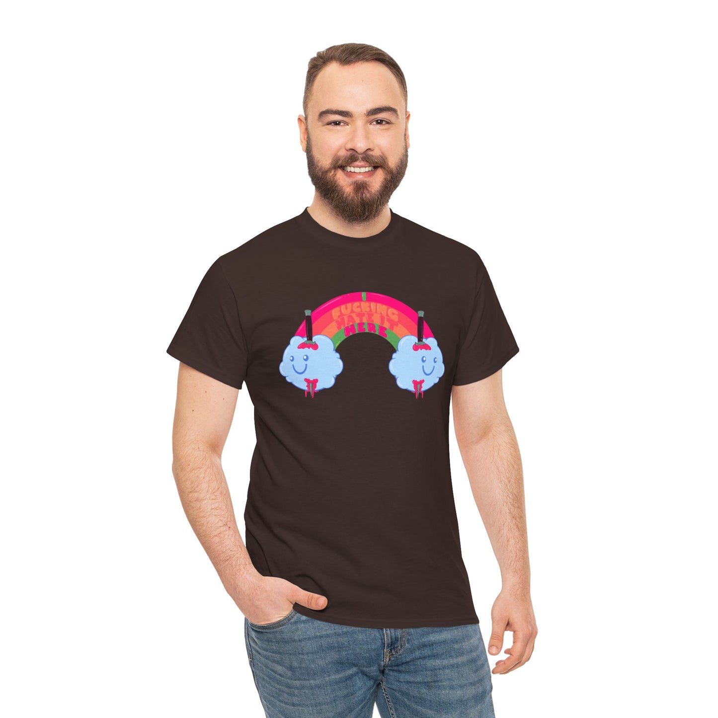 I Fucking Hate It Here Unisex Heavy Cotton Tee