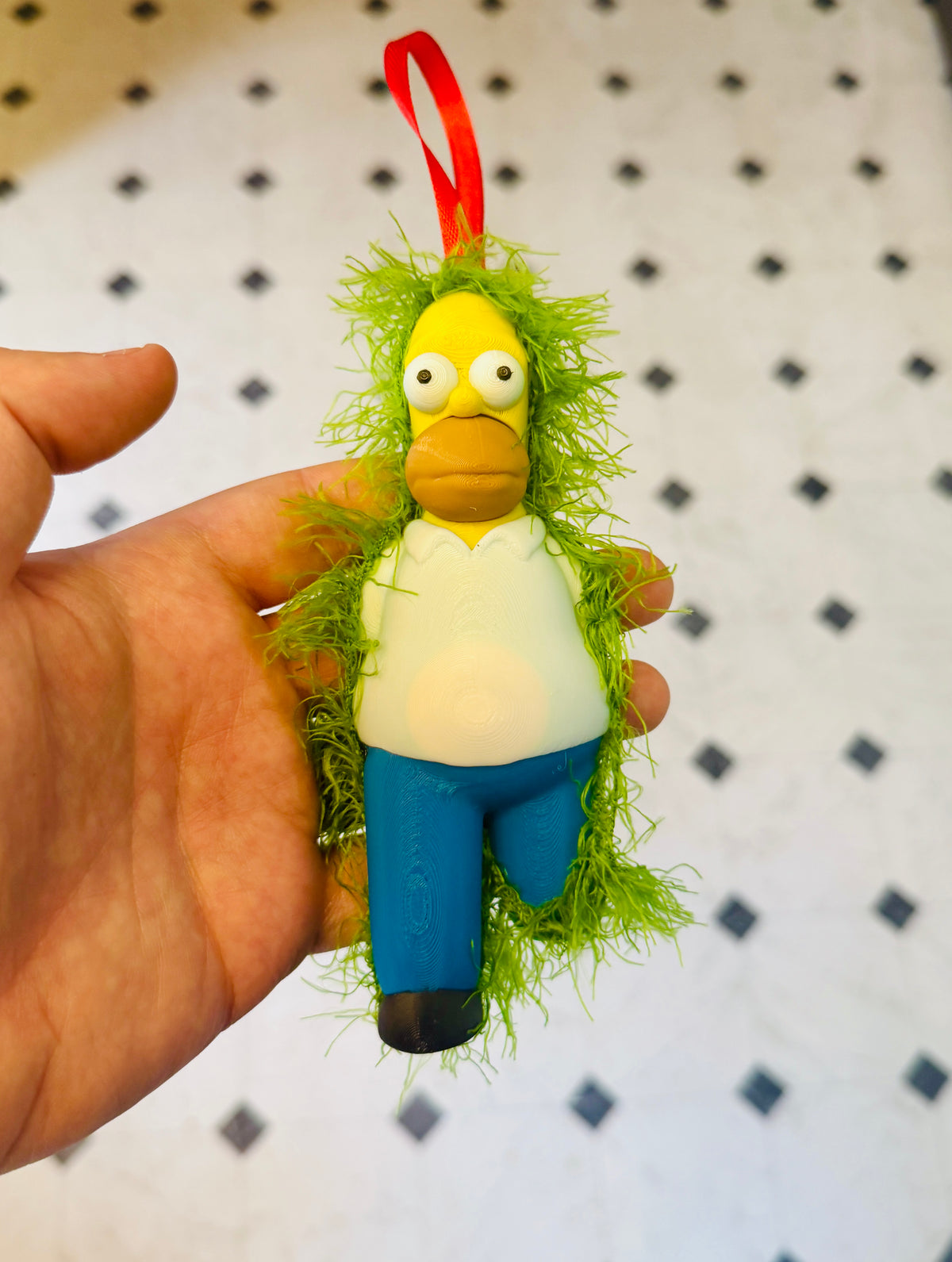Bush Meme 3D Print Yarn Ornament