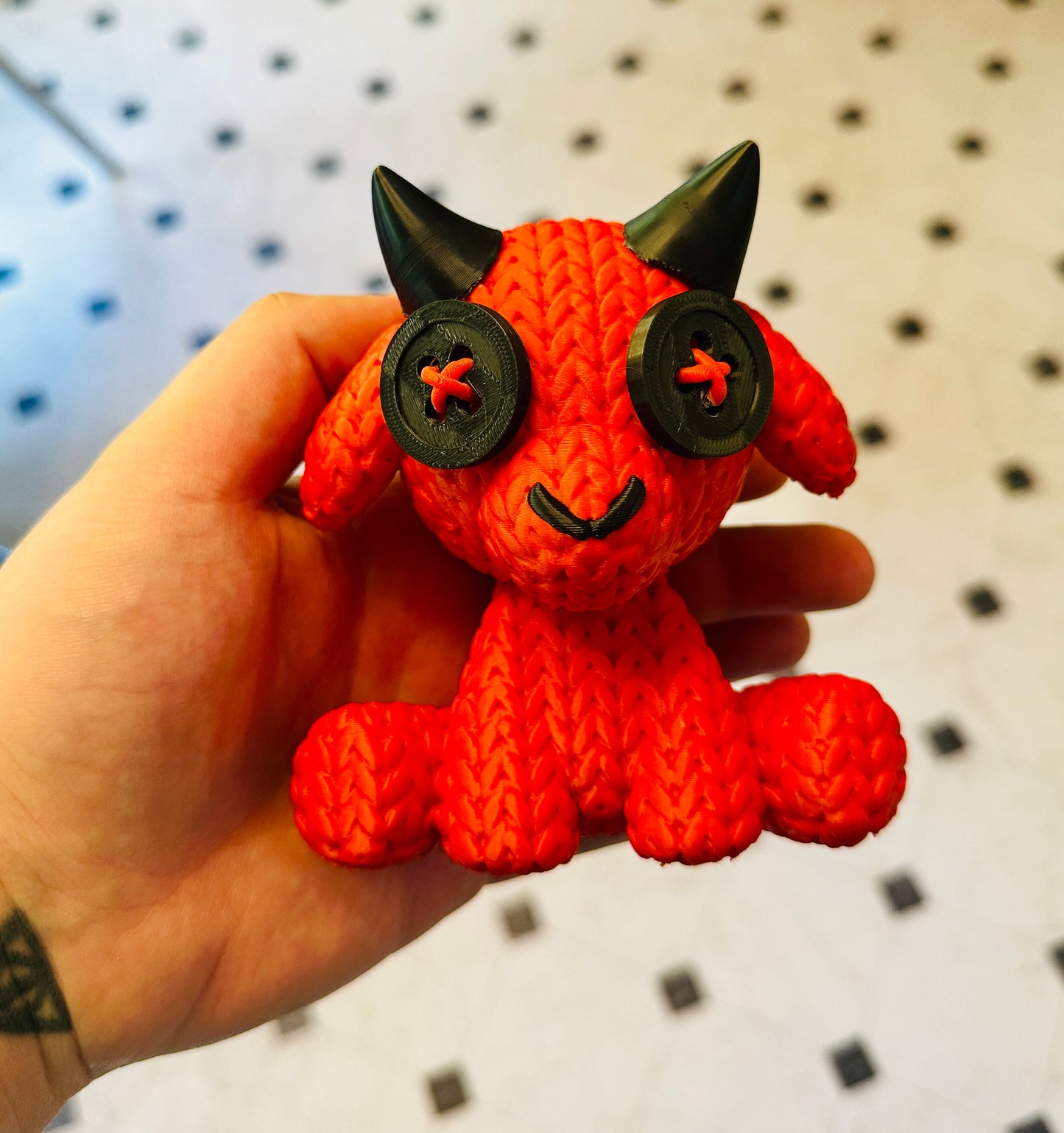 Knit Baby Goat 3D Printed Figure