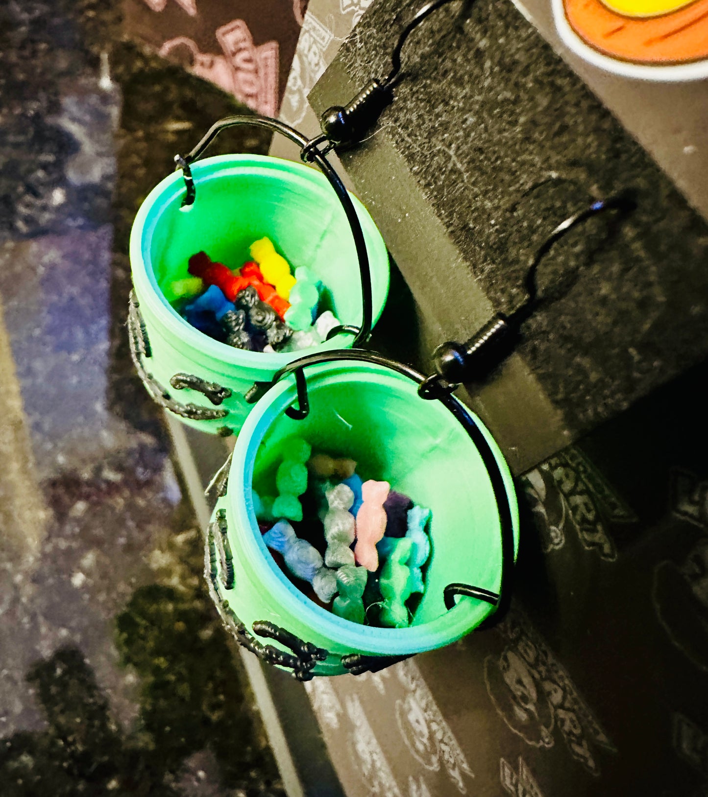 Boo Bucket Earrings
