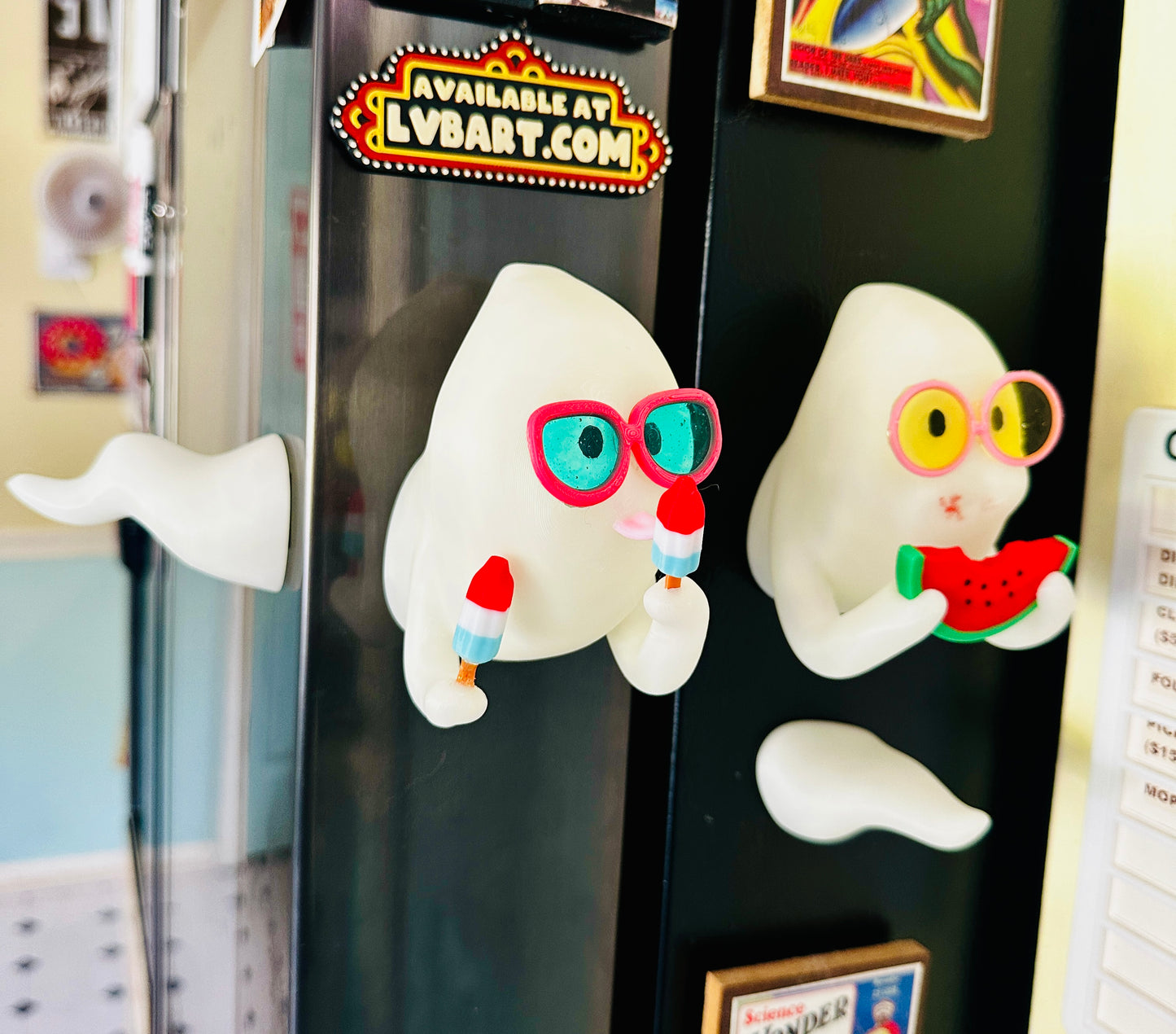 Fridge Frights Glow 3D Print Fridge Magnets (Summerween)