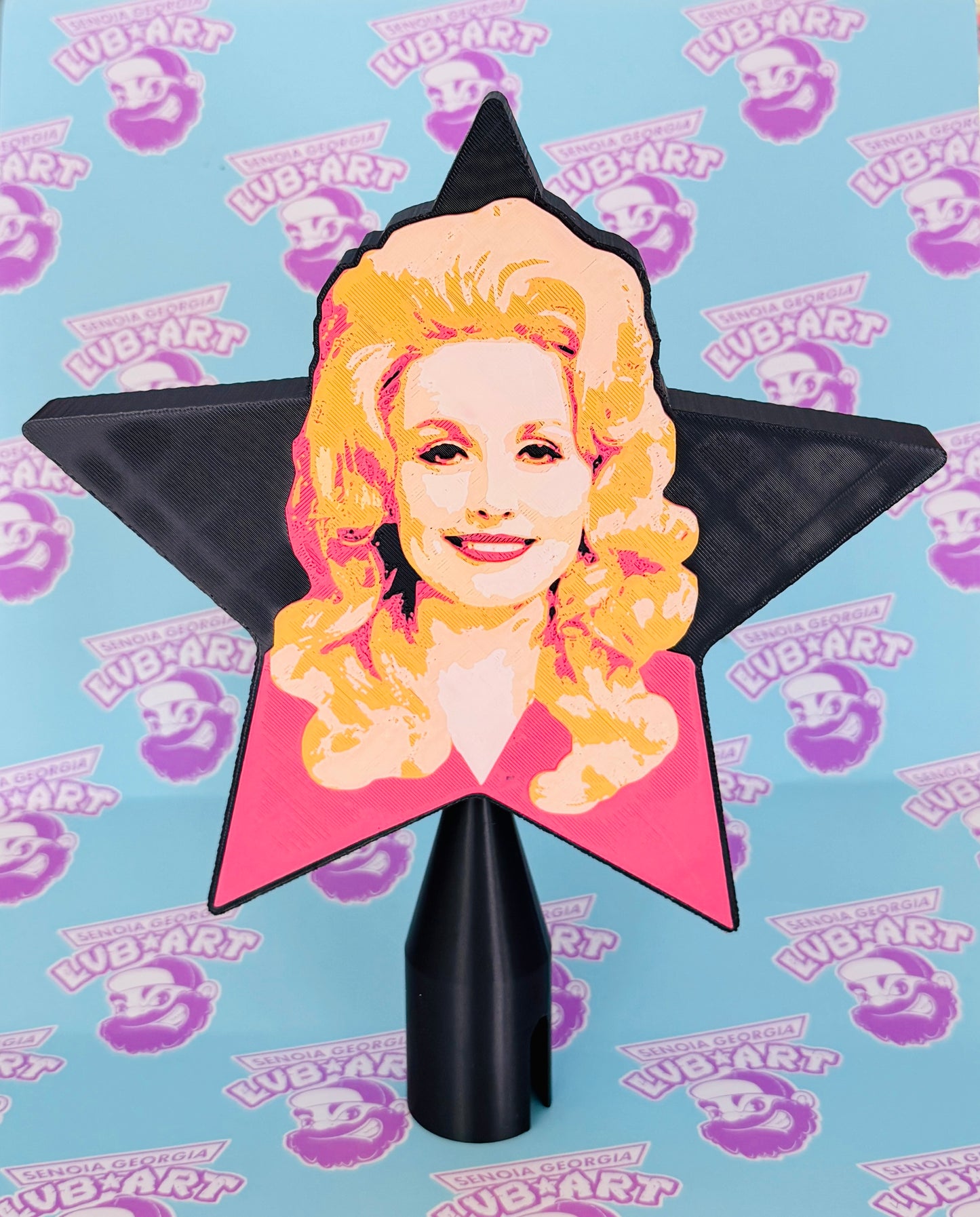 Country Star Queen Tree Topper 3D Print