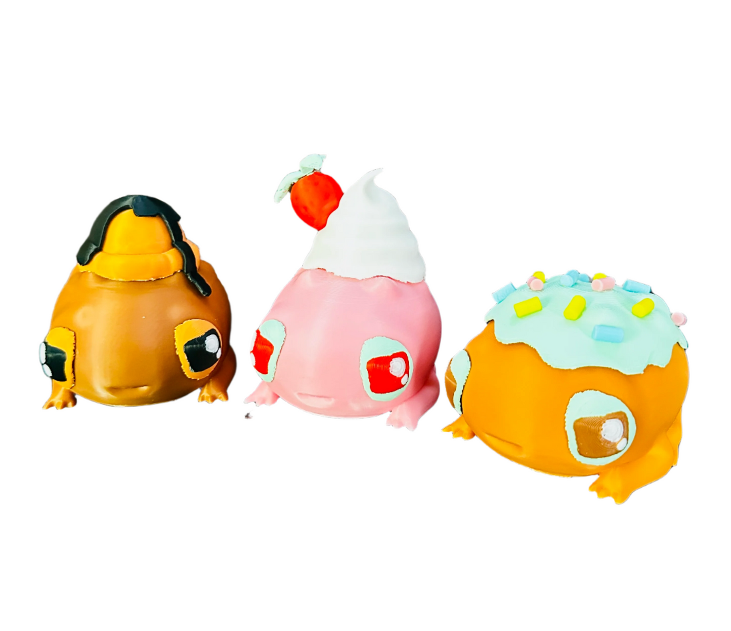 Fridge Frogs Magnet 3D Print Figures