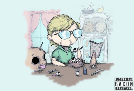 Breakfast With Jeffrey Fine Art Print