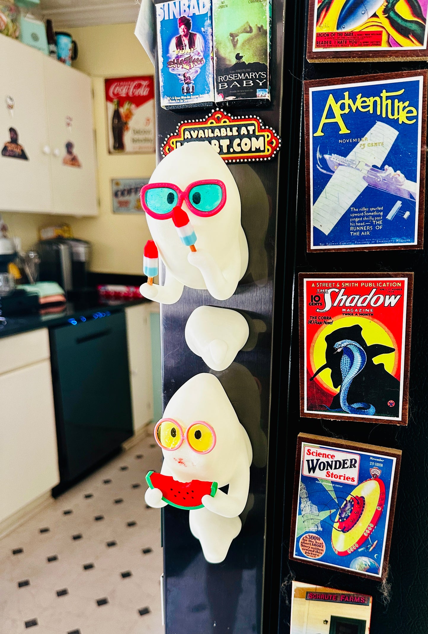 Fridge Frights Glow 3D Print Fridge Magnets (Summerween)