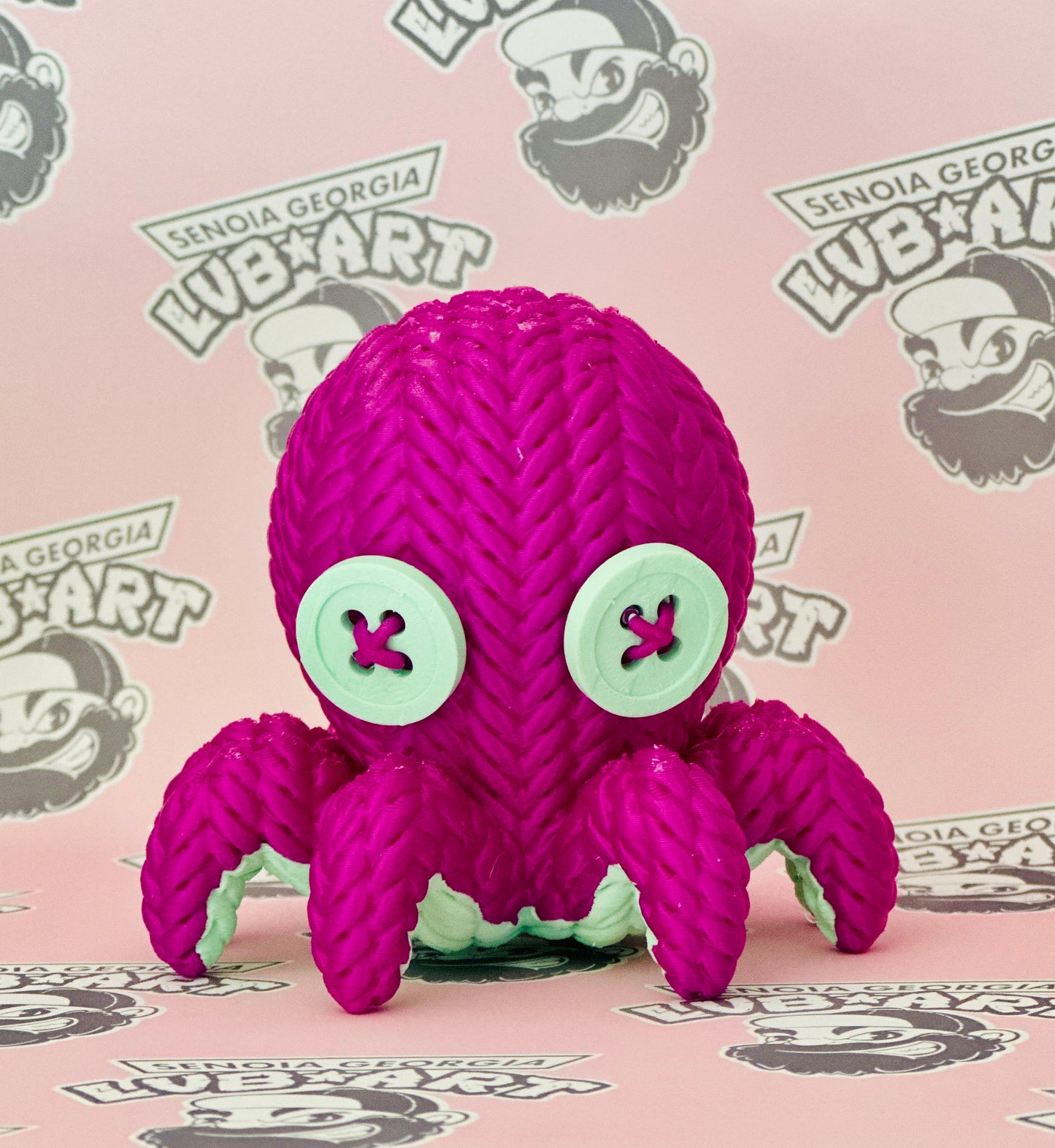 Knit Octopus 3D Printed Figure