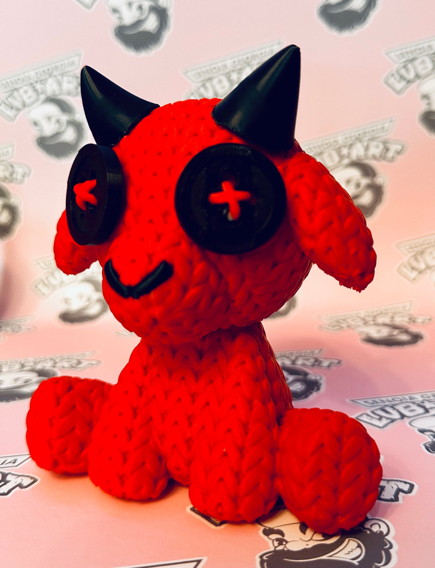 Knit Baby Goat 3D Printed Figure