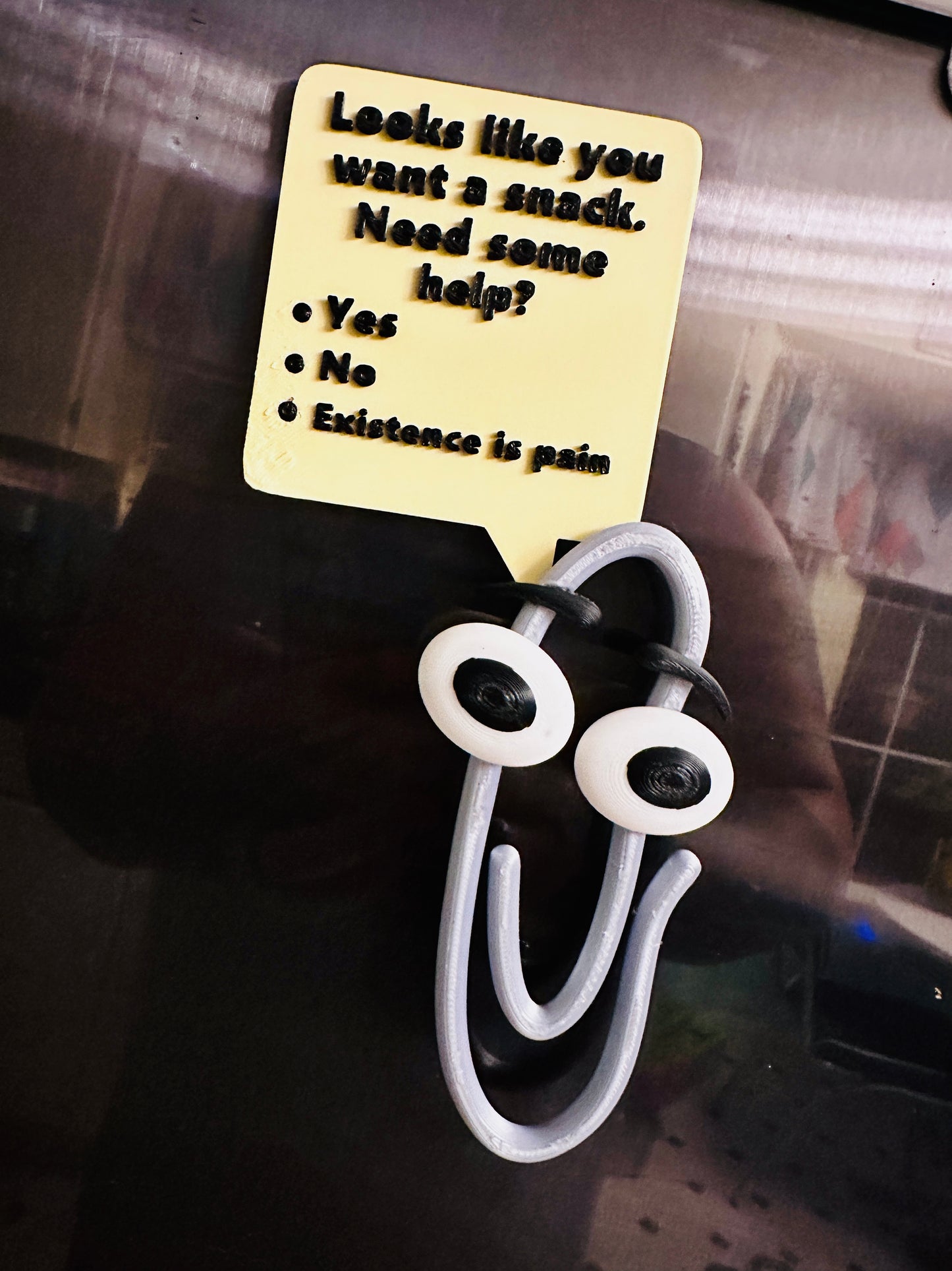 Classic Paper Clip 3D Printed Fridge Magnet