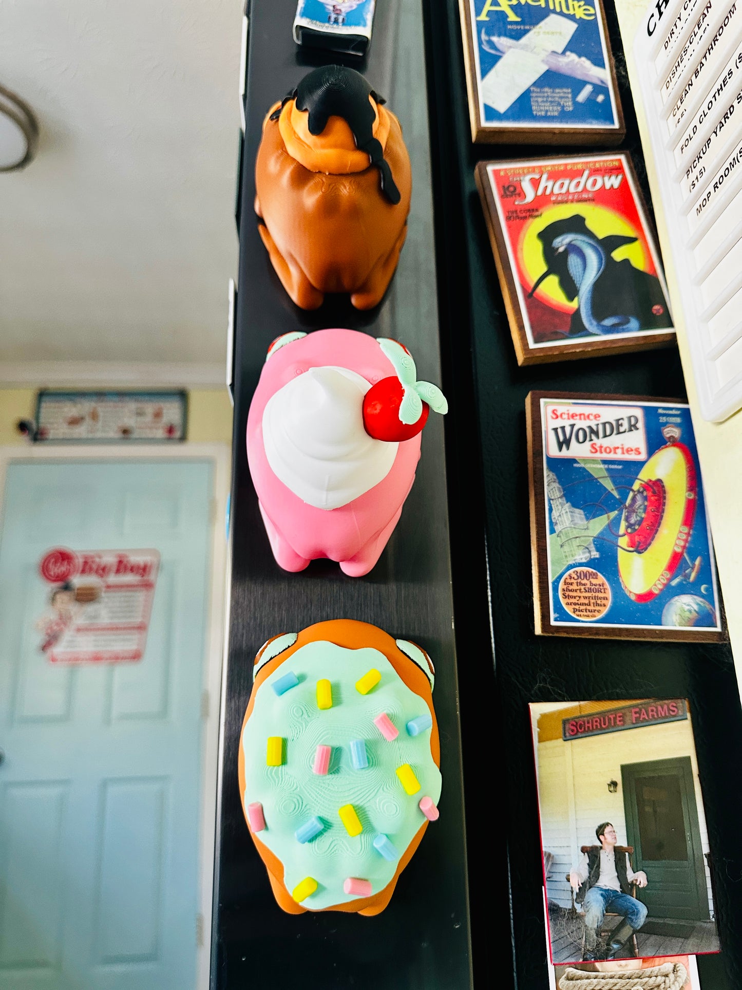 Fridge Frogs Magnet 3D Print Figures