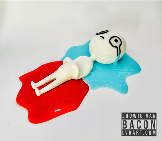 Crying Meme 3D Printed Figure