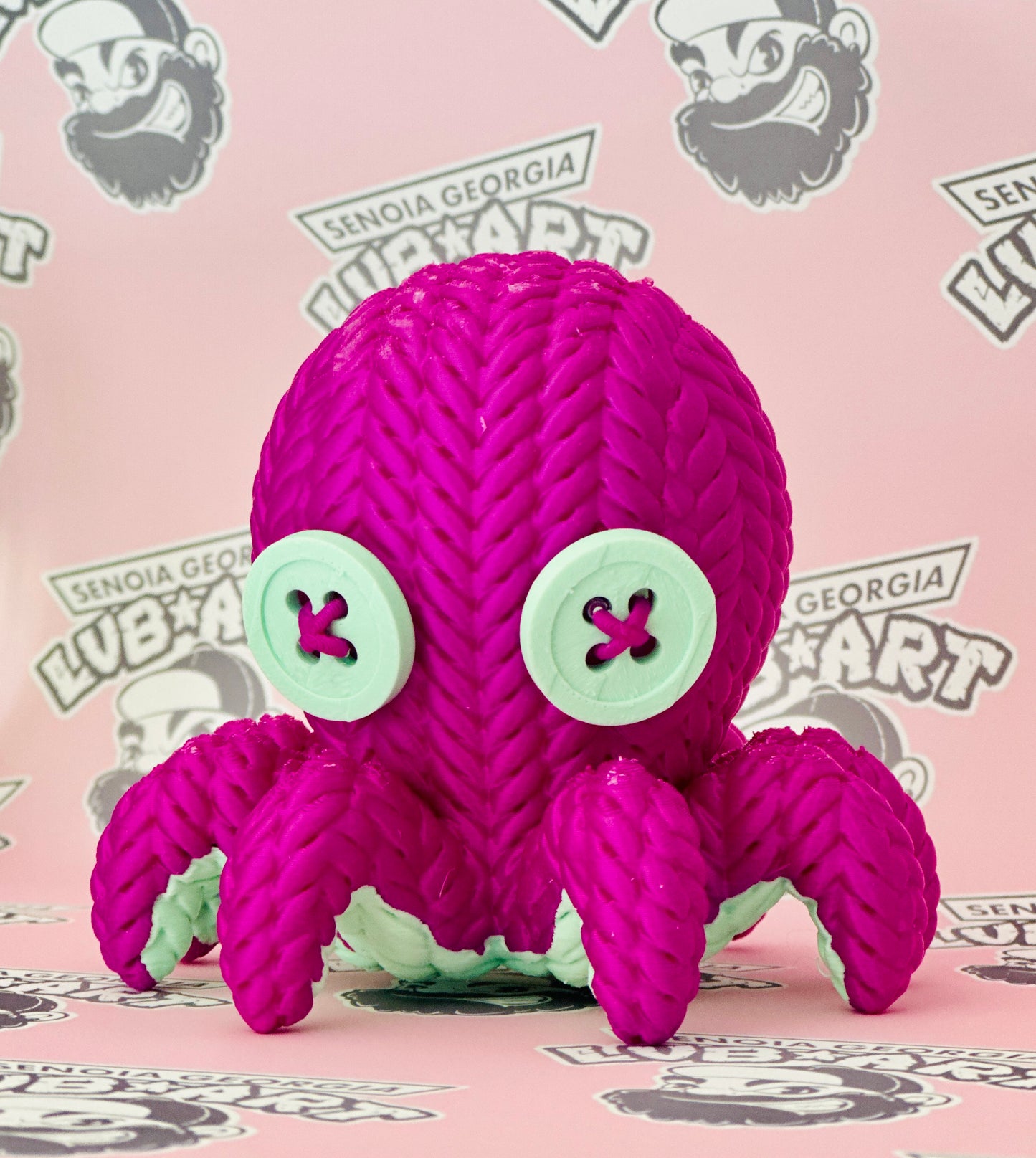 Knit Octopus 3D Printed Figure