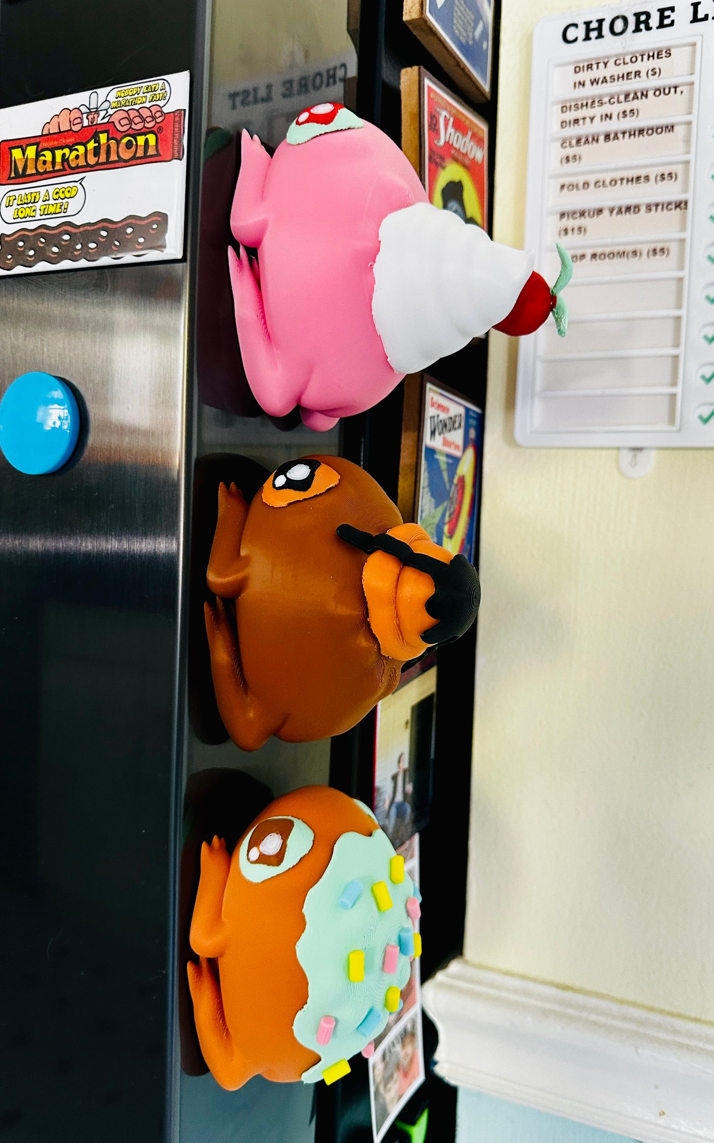 Fridge Frogs Magnet 3D Print Figures