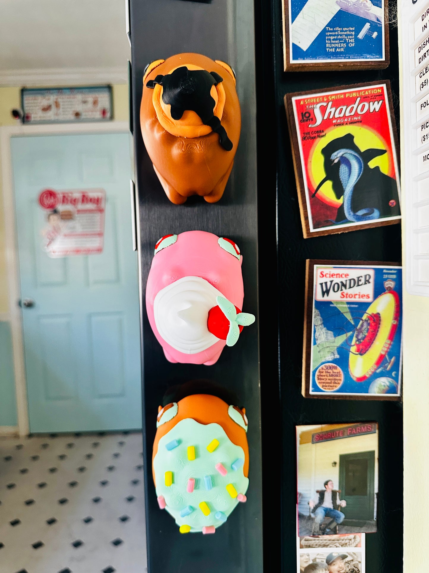 Fridge Frogs Magnet 3D Print Figures