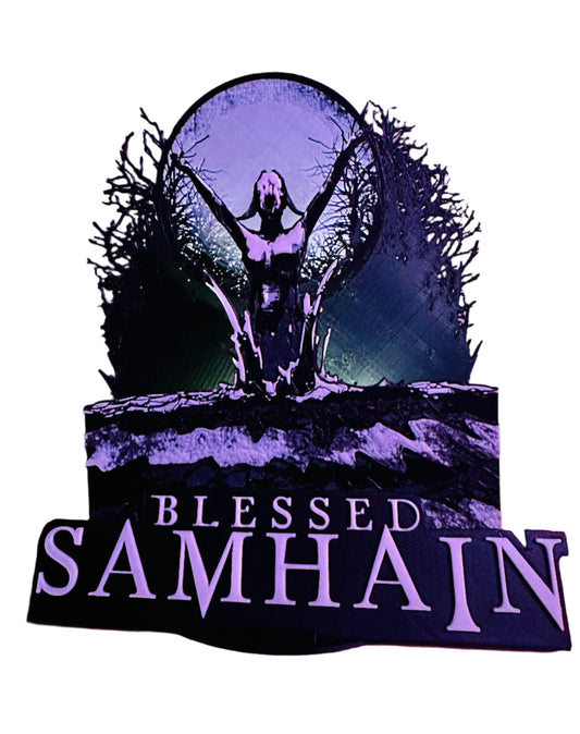Blessed Samhain 3D Painting Display Four Piece With LEDs