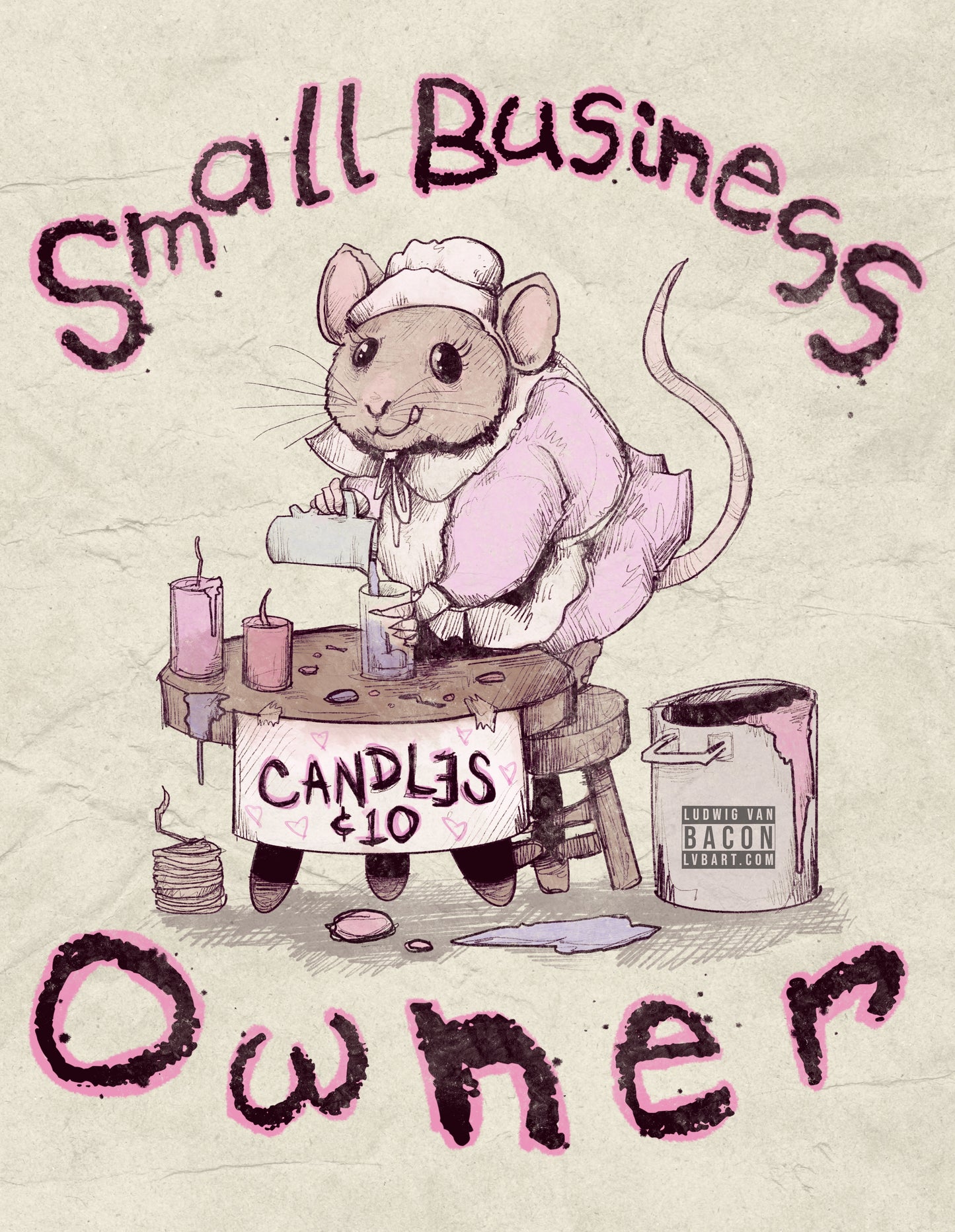 Small Business Owner Fine Art Print