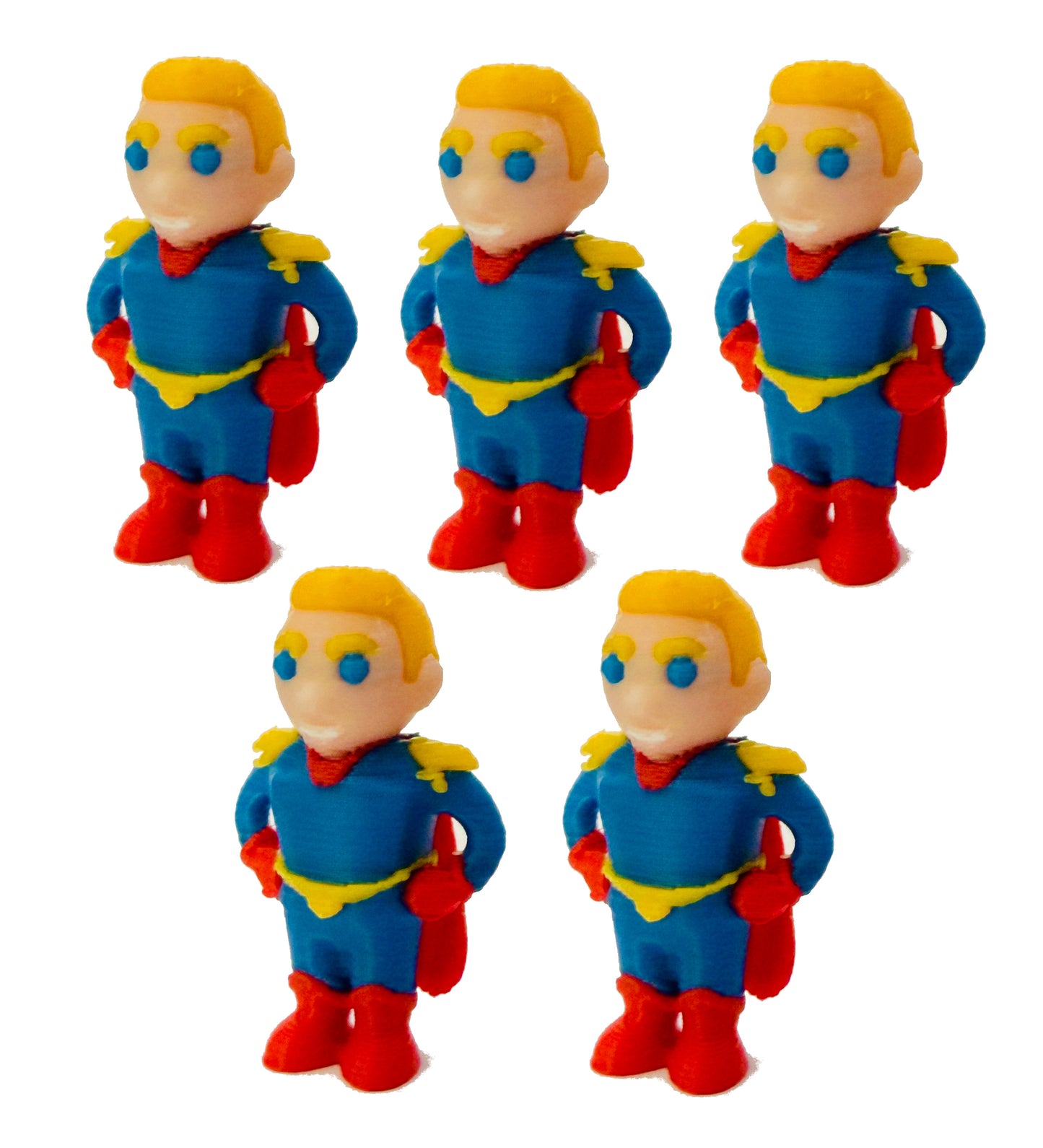 Mix & Match Tiny Figures (5 Pack) 3D Print Small Figure