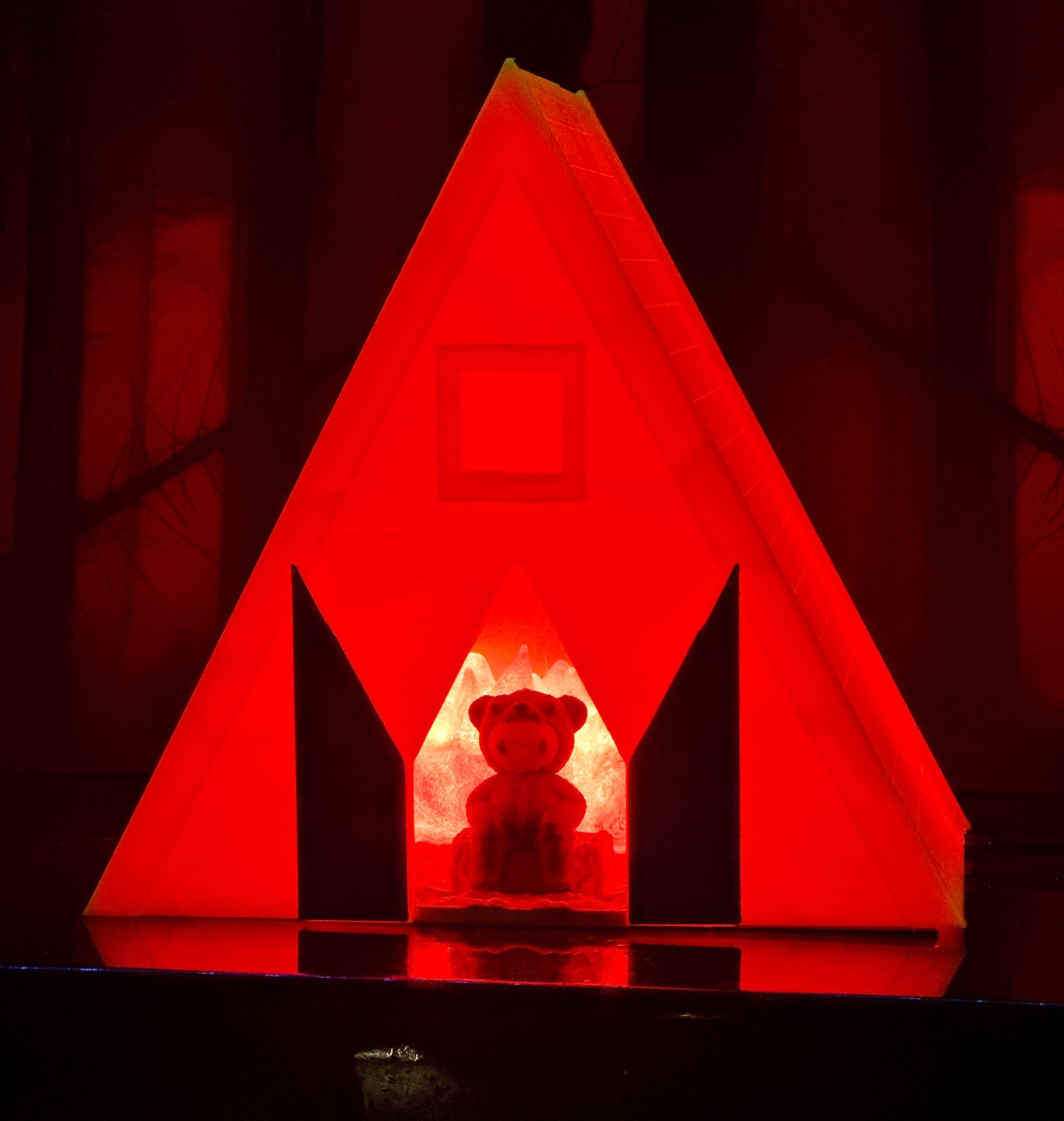 Fire Temple LED 3D Print Night Light