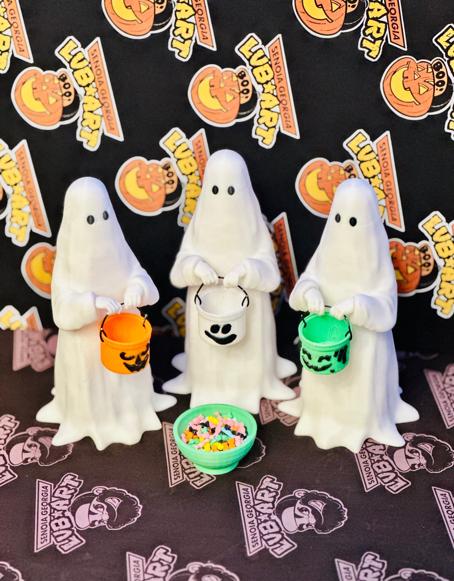 Boo Bucket Ghost 3D Print Figure